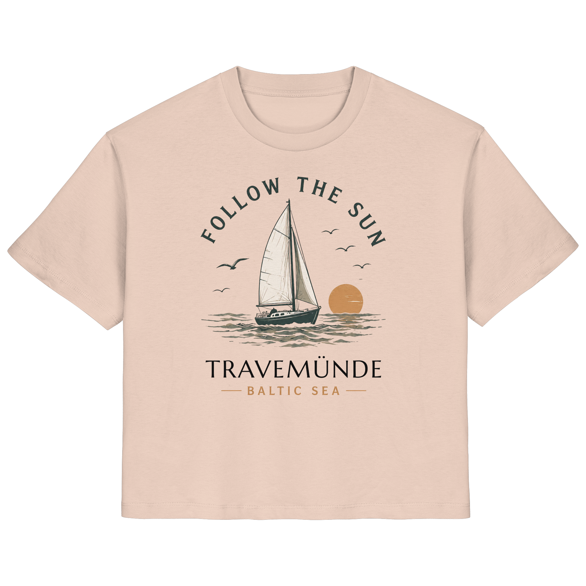 Travemünde - Follow The Sun - Ladies Organic Ostsee Shirt - Bio Baumwolle