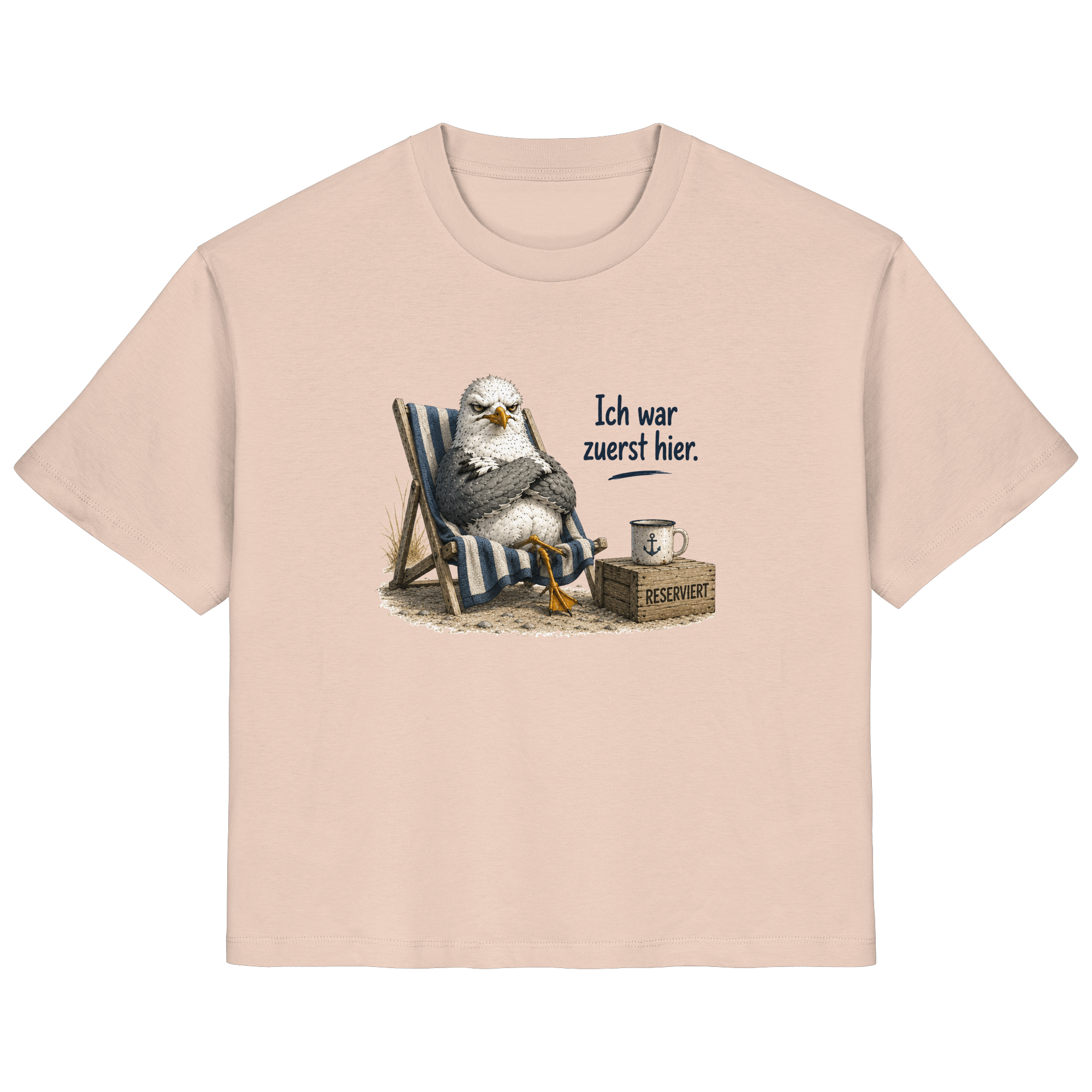 Ich war zuerst hier – Möwe mit Meinung |  - Ladies Organic Shirt