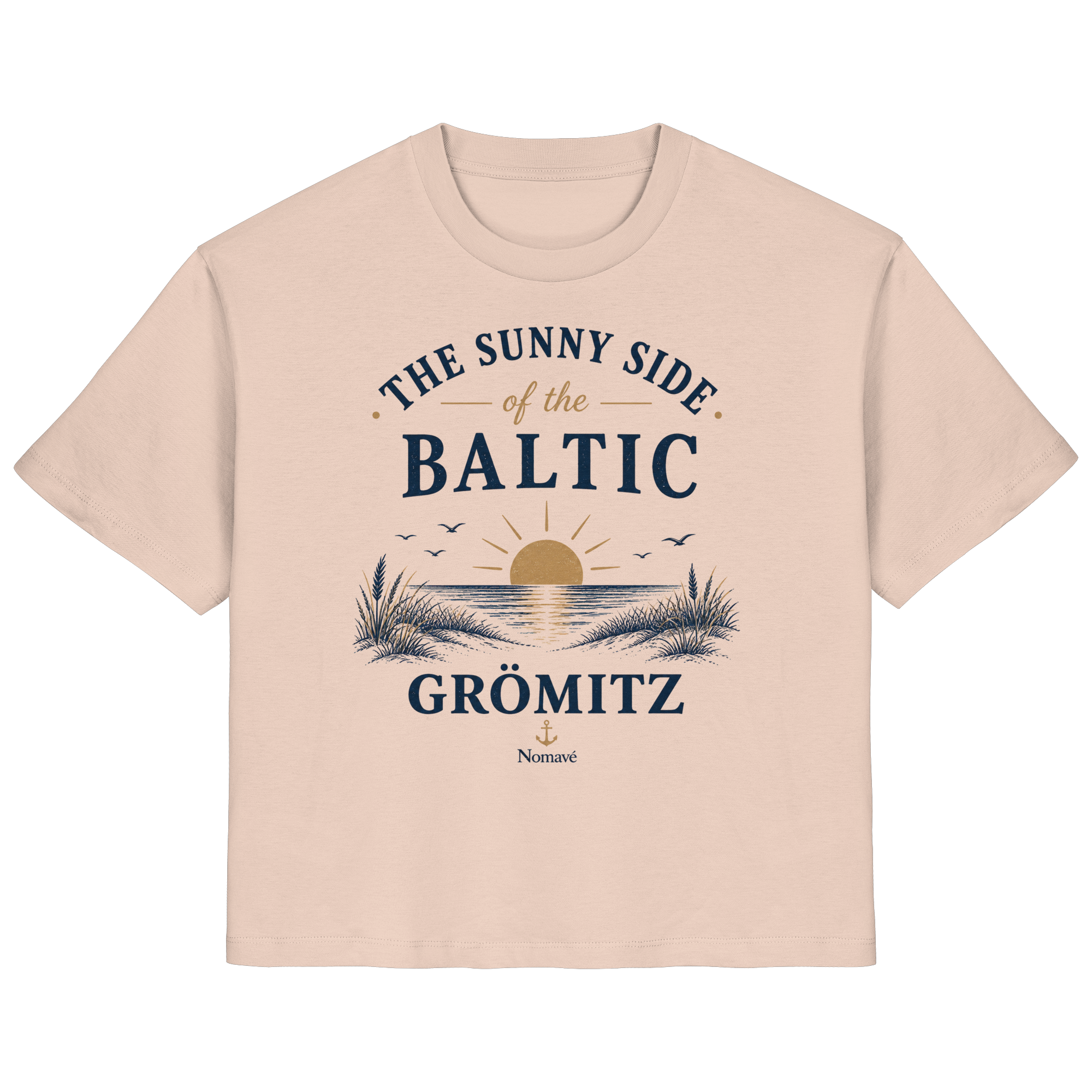 Grömitz - The Sunny Side - Sonnenseite Ostsee Damen Bio Shirt