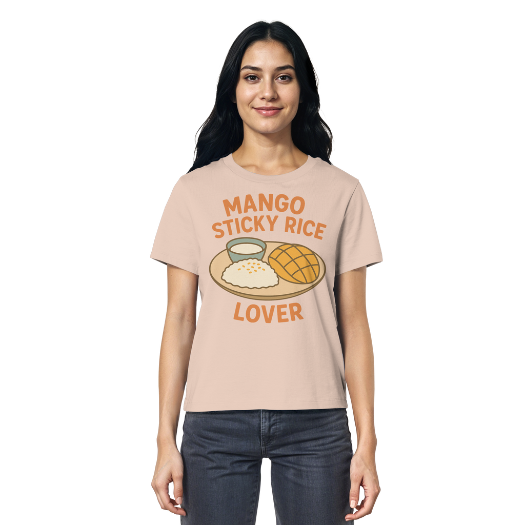 Mango Sticky Rice Lover – Thai Dessert Shirt | Thailand Food Design - Ladies Organic Shirt