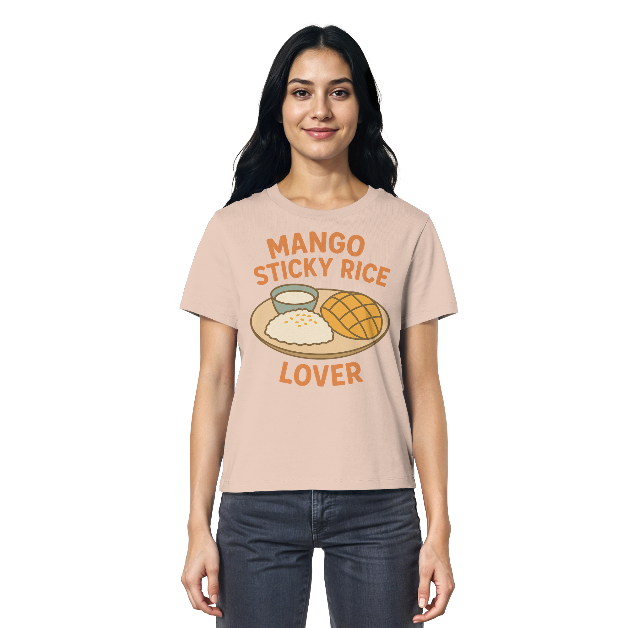 Mango Sticky Rice Lover – Thai Dessert Shirt | Thailand Food Design - Ladies Organic Shirt