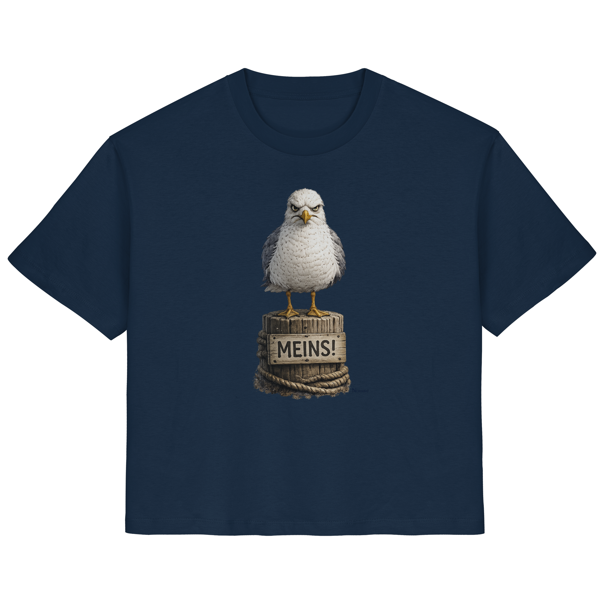 Möwe mit Meinung – MEINS! | - Ladies Organic Shirt
