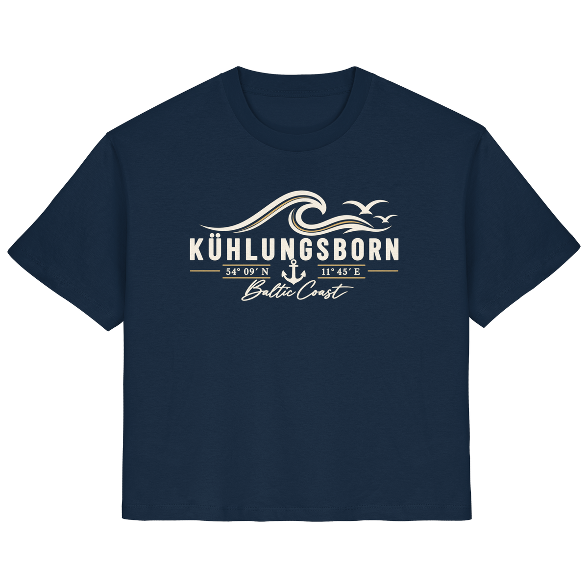 Kühlungsborn – Baltic Coast - Dark Edition - Damen T-Shirt 100% Bio Baumwolle