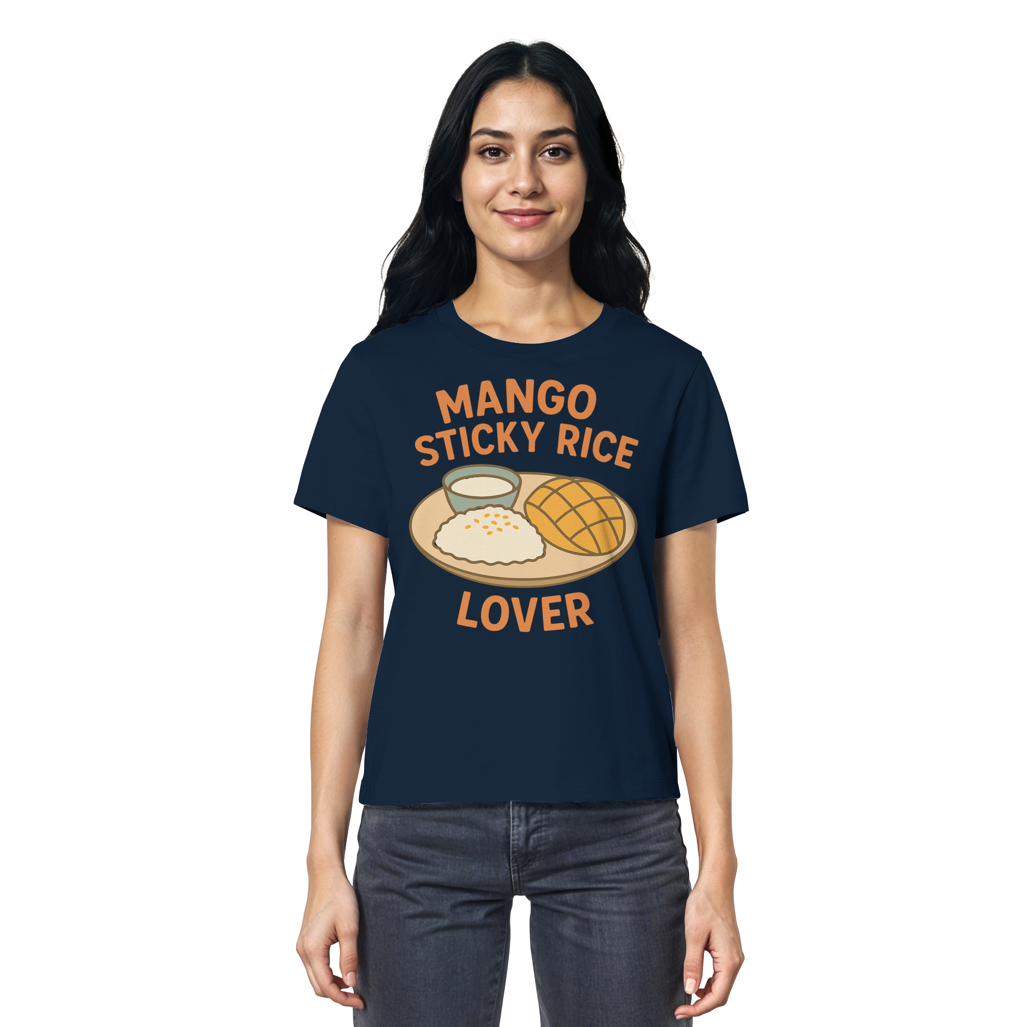 Mango Sticky Rice Lover – Thai Dessert Shirt | Thailand Food Design - Ladies Organic Shirt