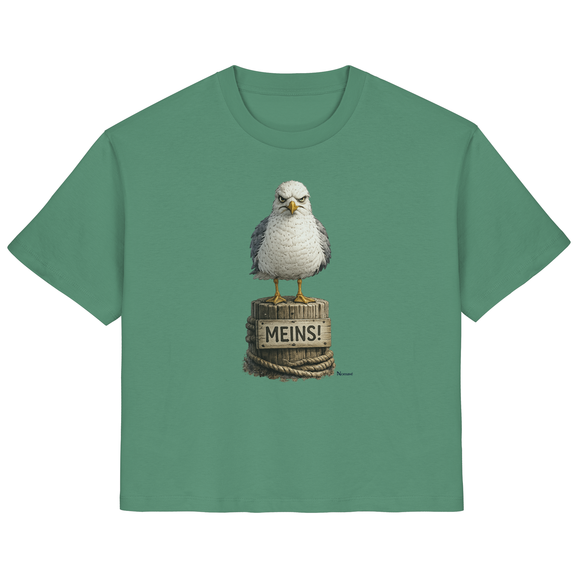 Möwe mit Meinung – MEINS! | - Ladies Organic Shirt
