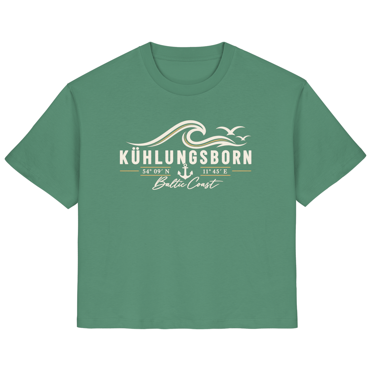 Kühlungsborn – Baltic Coast - Dark Edition - Damen T-Shirt 100% Bio Baumwolle