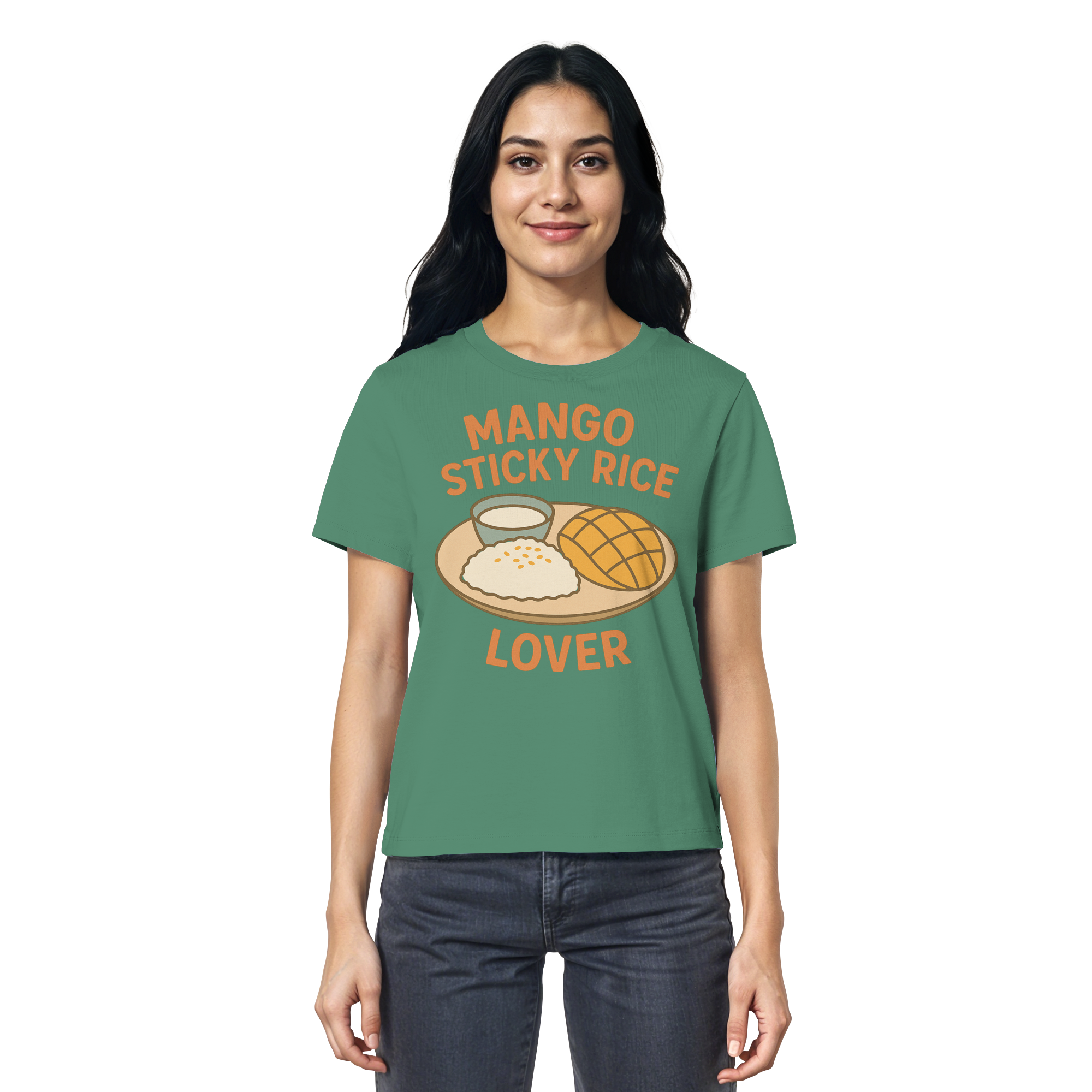 Mango Sticky Rice Lover – Thai Dessert Shirt | Thailand Food Design - Ladies Organic Shirt