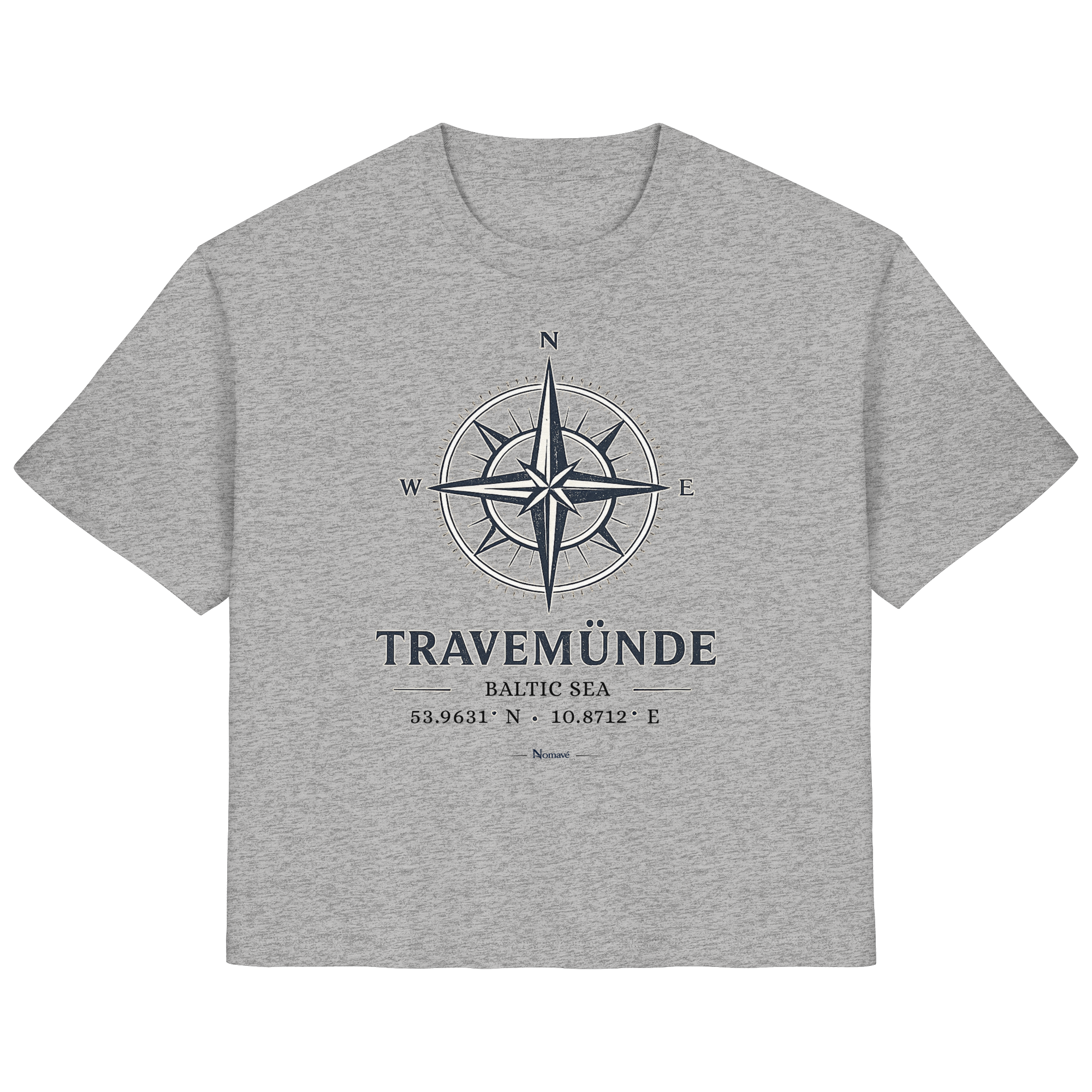 Travemünde Windrose - Damen Bio Ostsee Shirt