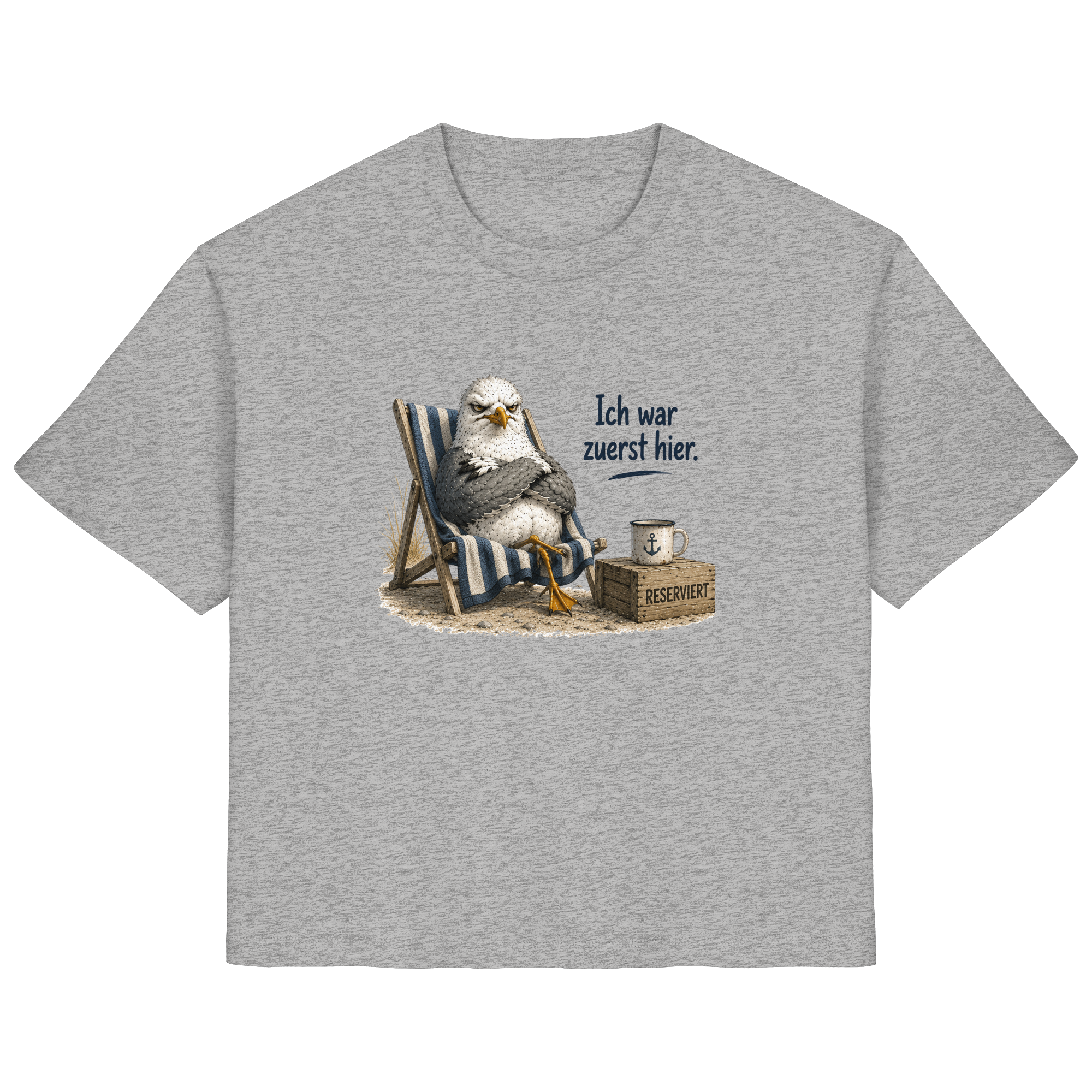 Ich war zuerst hier – Möwe mit Meinung |  - Ladies Organic Shirt