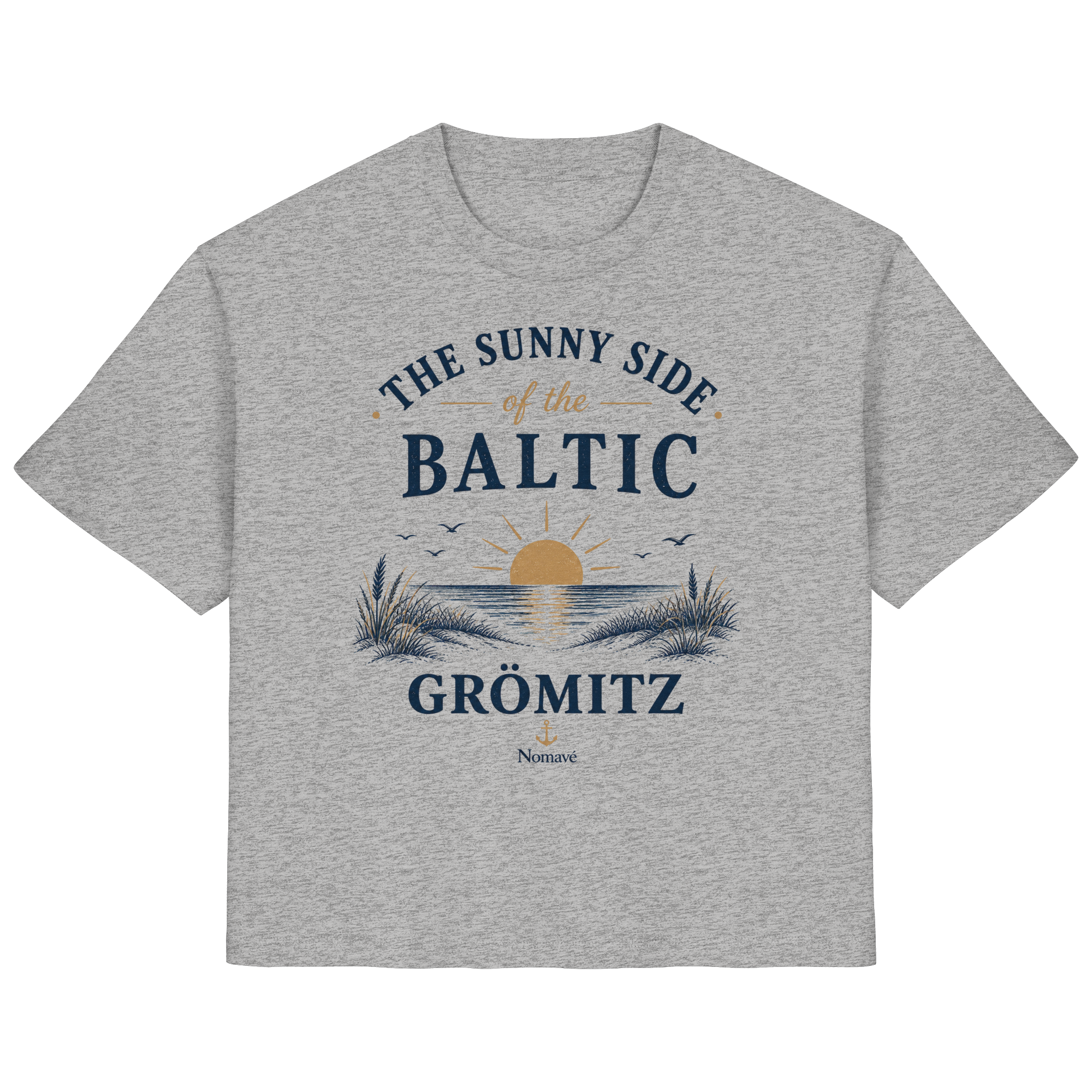 Grömitz - The Sunny Side - Sonnenseite Ostsee Damen Bio Shirt