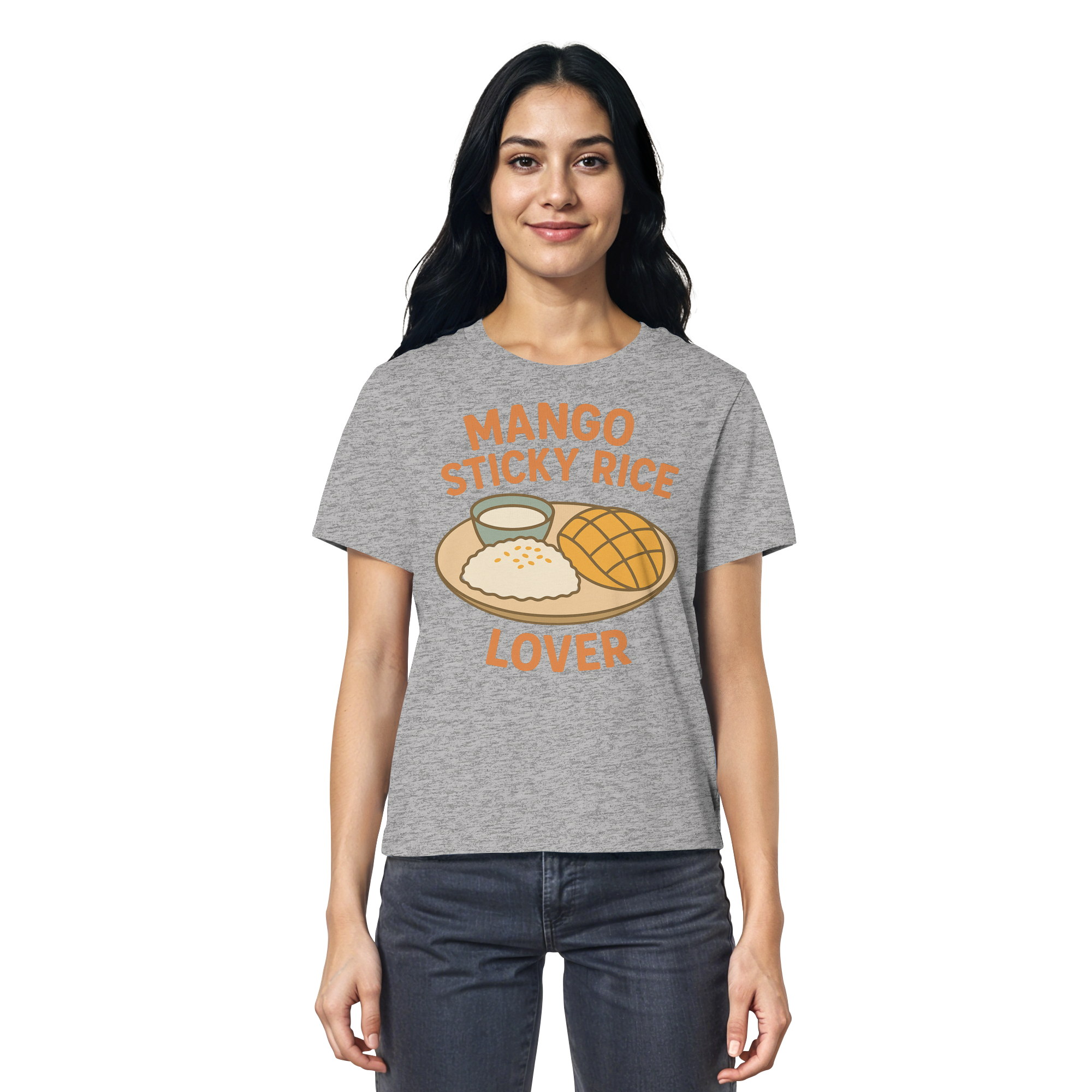 Mango Sticky Rice Lover – Thai Dessert Shirt | Thailand Food Design - Ladies Organic Shirt