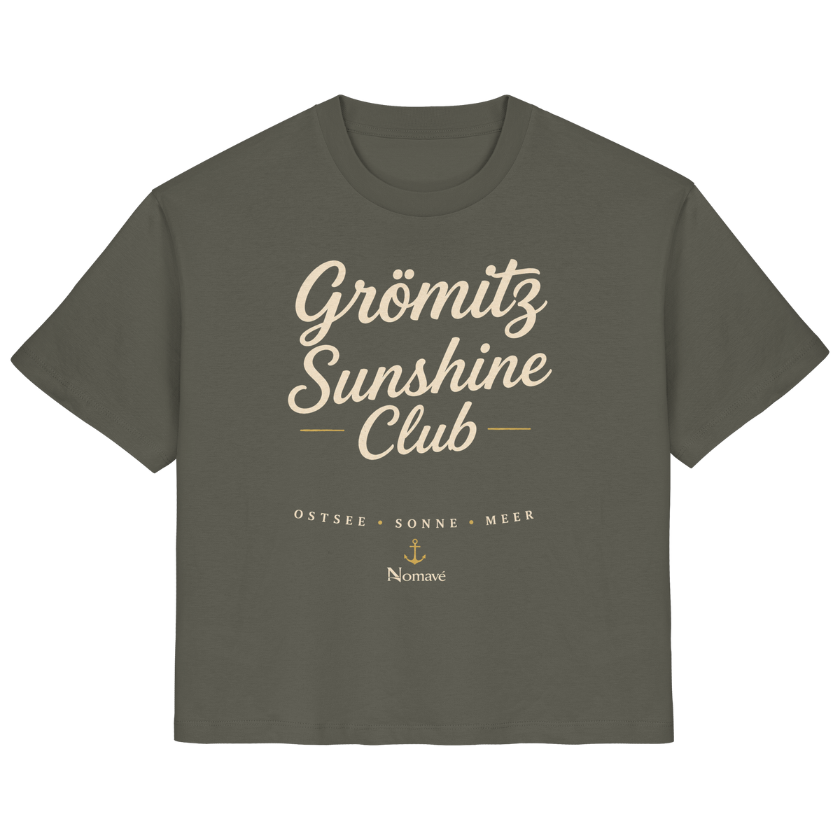 Grömitz Sunshine Club - Damen Bio Ostsee T - Shirt