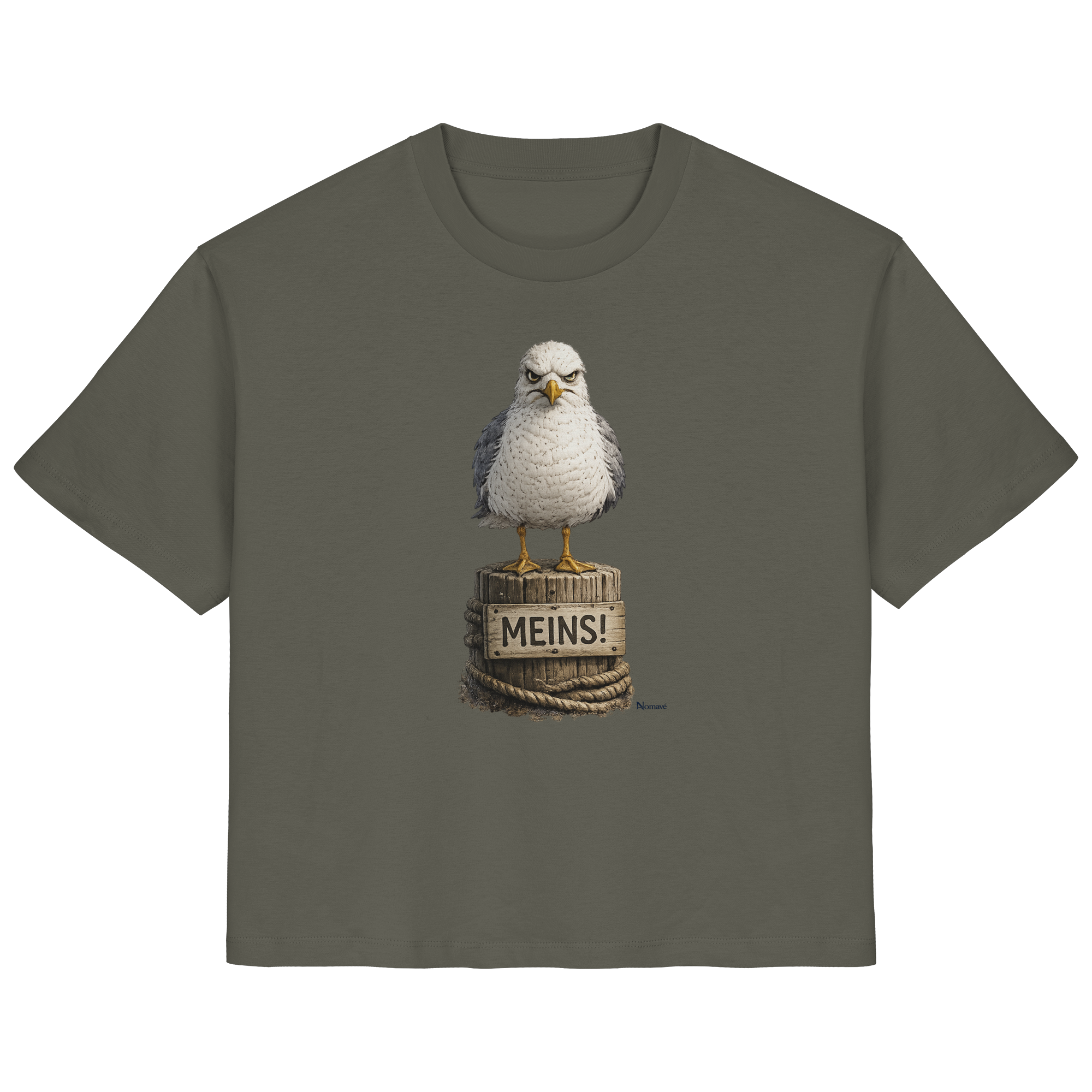 Möwe mit Meinung – MEINS! | - Ladies Organic Shirt