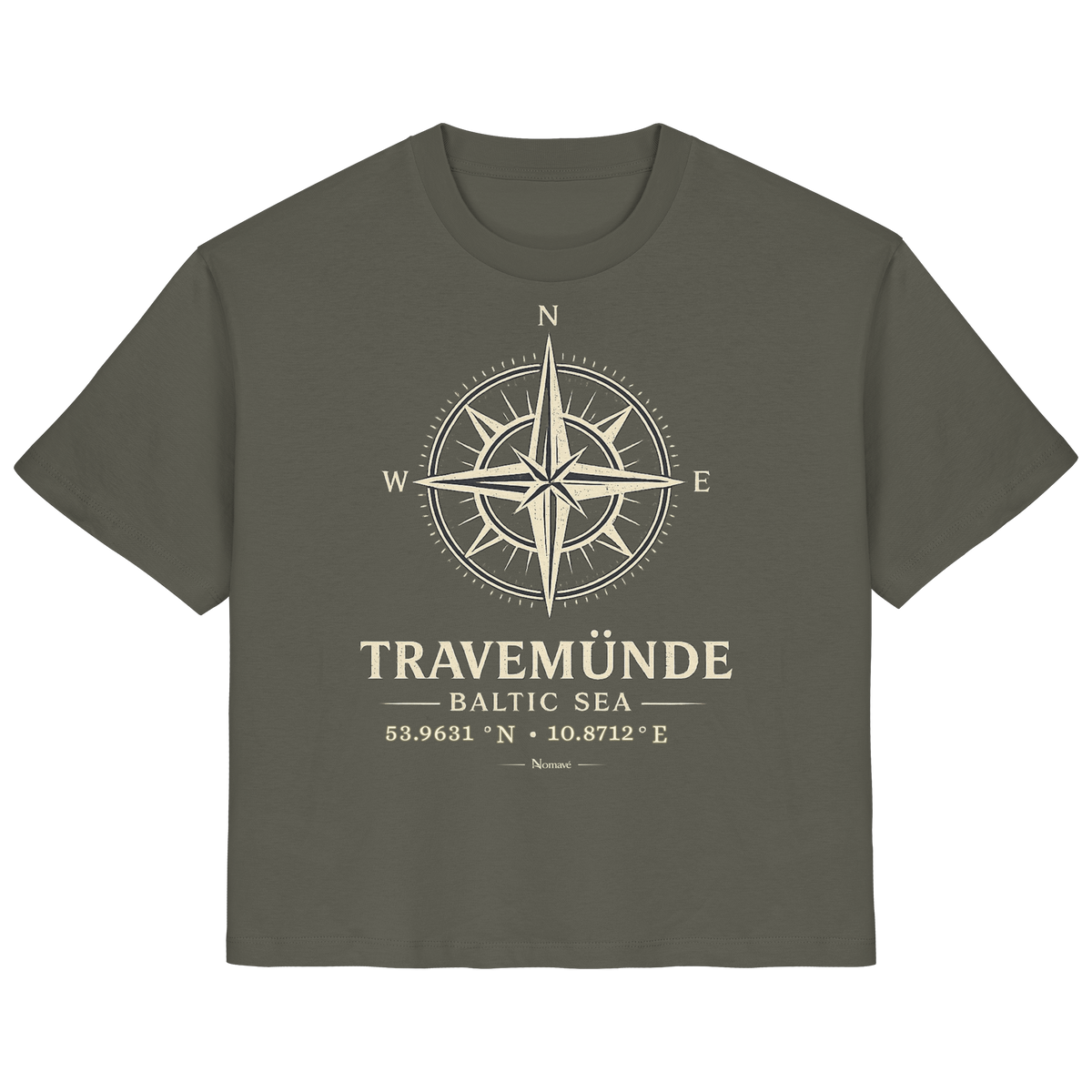 Travemünde Windrose - Dark Edition - Damen Shirt