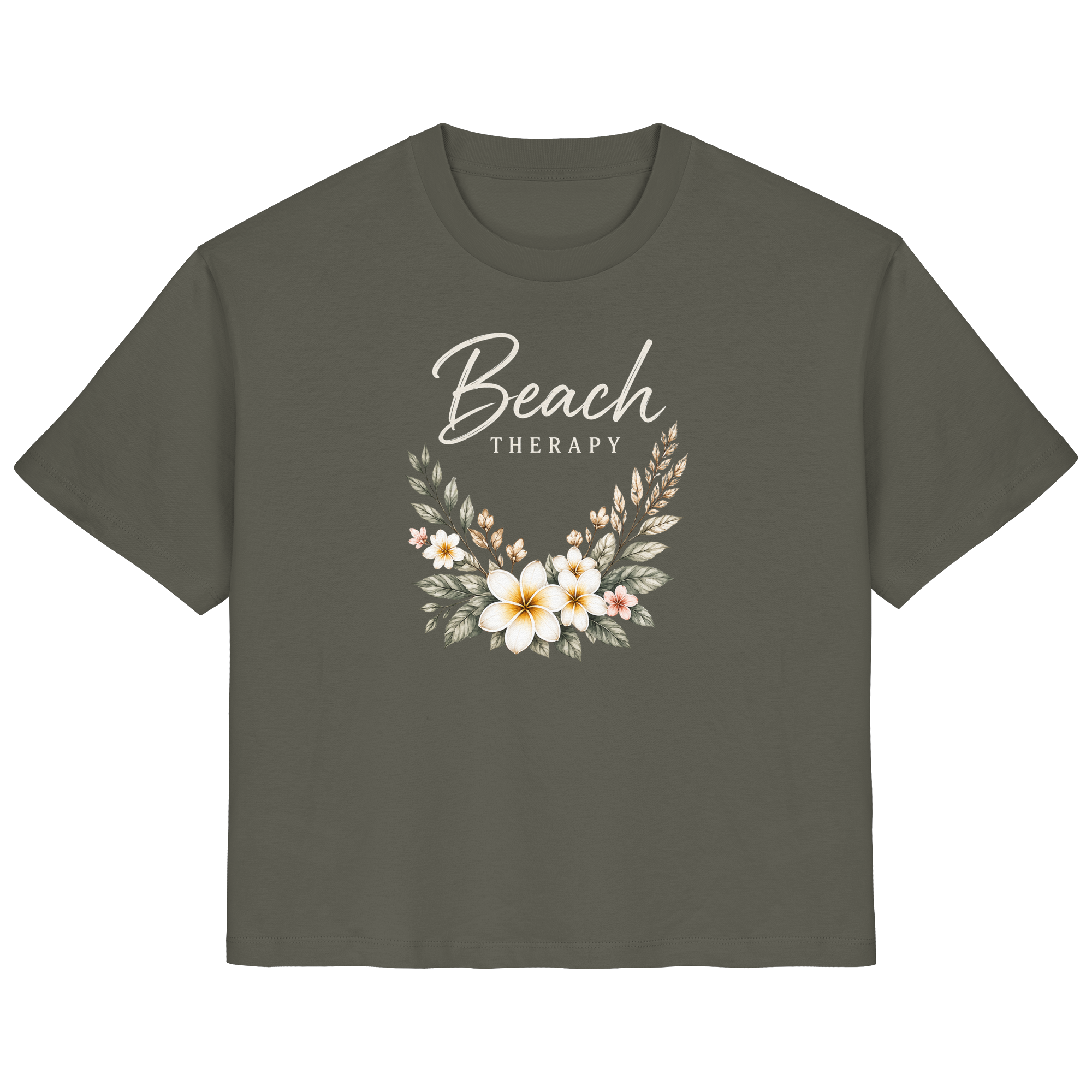 Beach Therapy – Floral Collection | Helle Schrift  - Ladies Organic Shirt