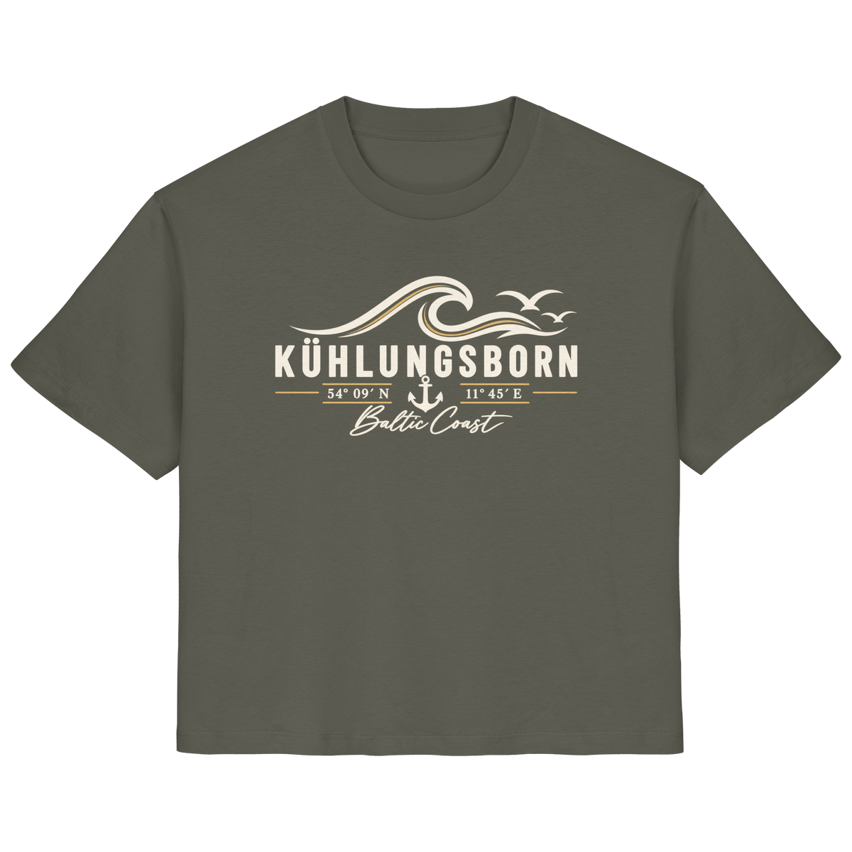 Kühlungsborn – Baltic Coast - Dark Edition - Damen T-Shirt 100% Bio Baumwolle
