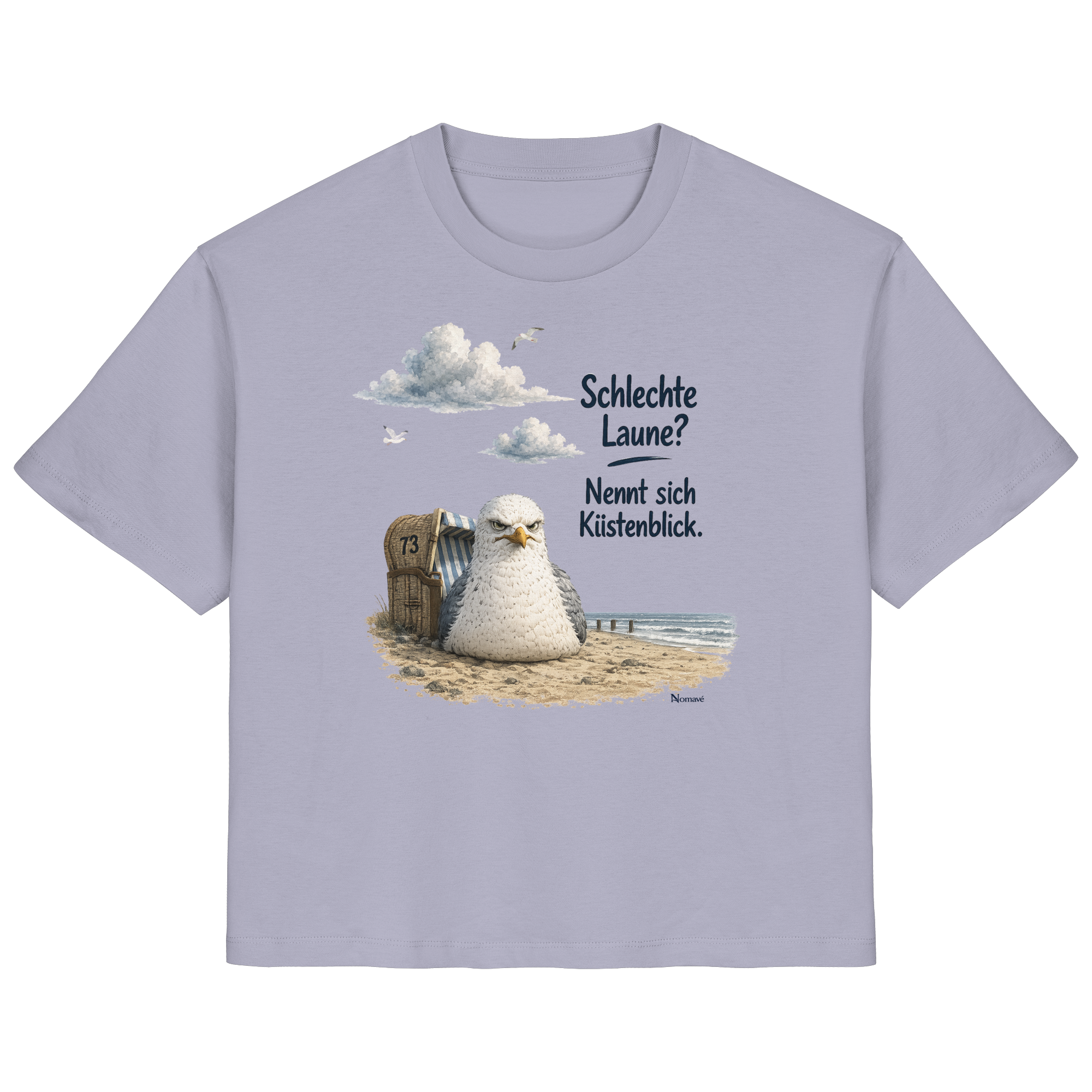 Maritimer Küstenhumor Möwen Motiv für Ostsee und Nordseefans und Meerliebhaber - Ladies Organic Shirt