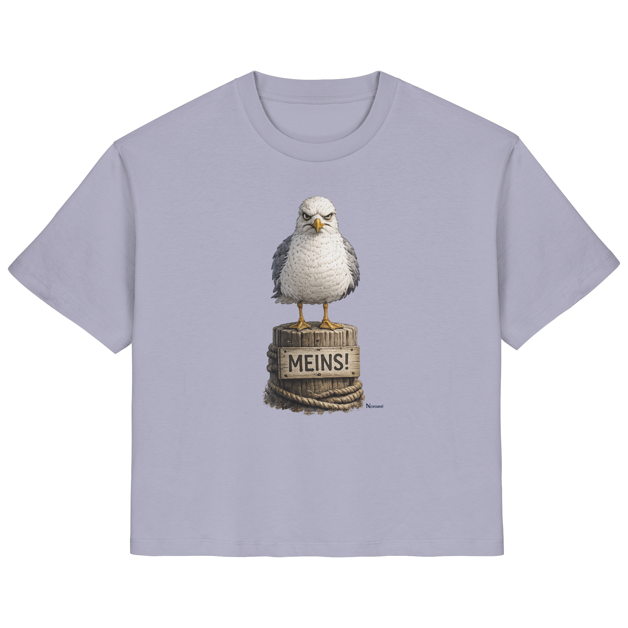 Möwe mit Meinung – MEINS! | - Ladies Organic Shirt