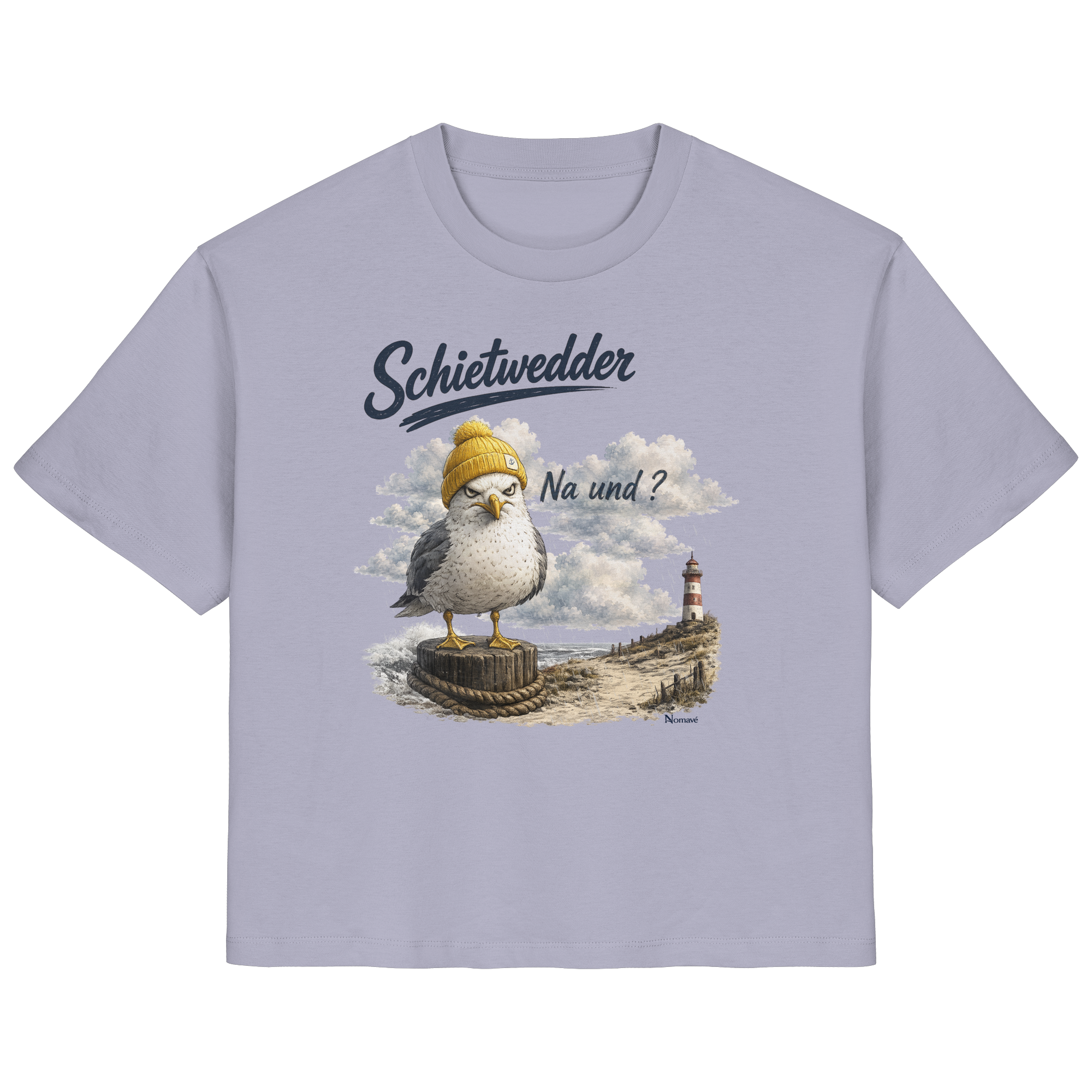 Alpha Möwe – Schietwedder? Na und! - Damen Bio T - Shirt