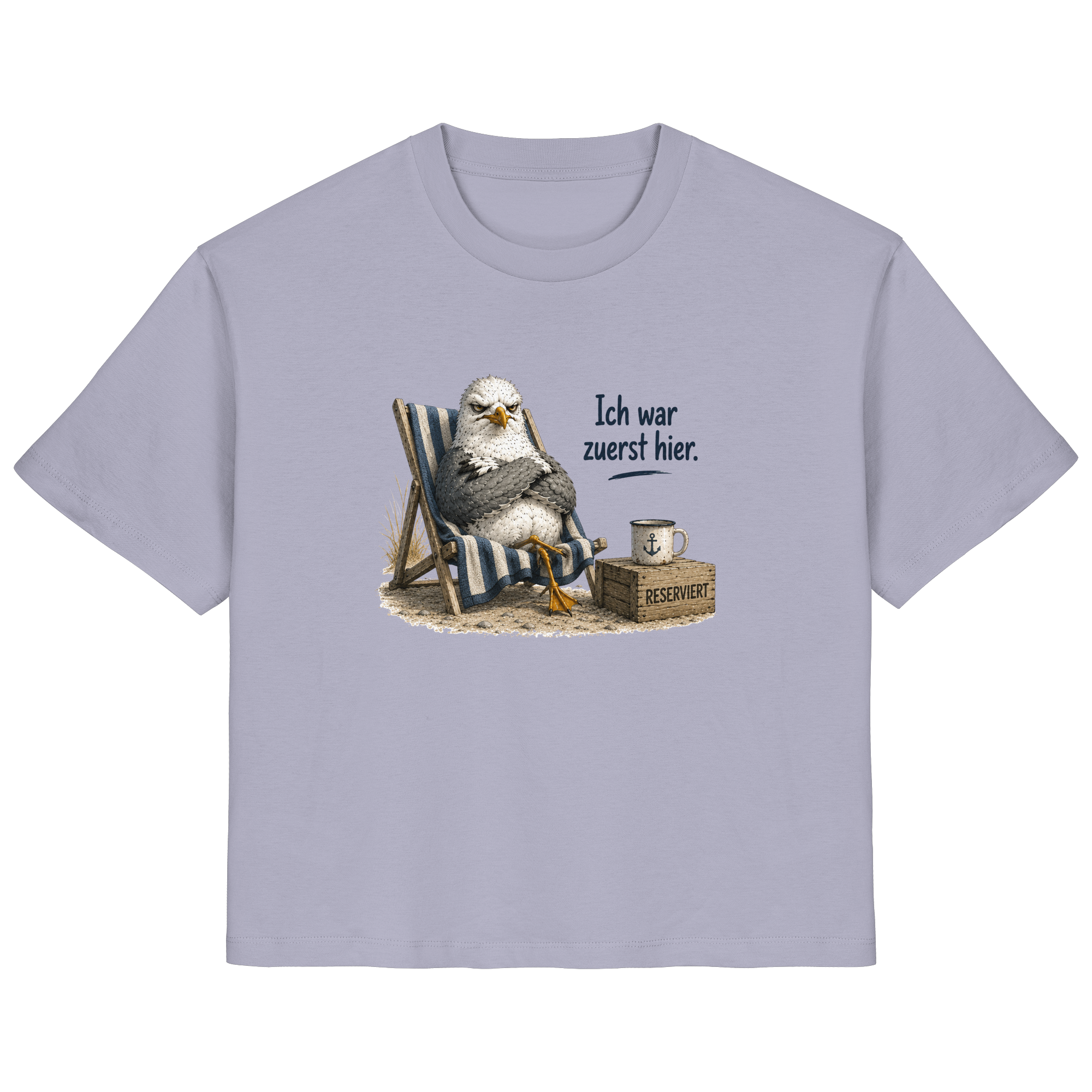 Ich war zuerst hier – Möwe mit Meinung |  - Ladies Organic Shirt