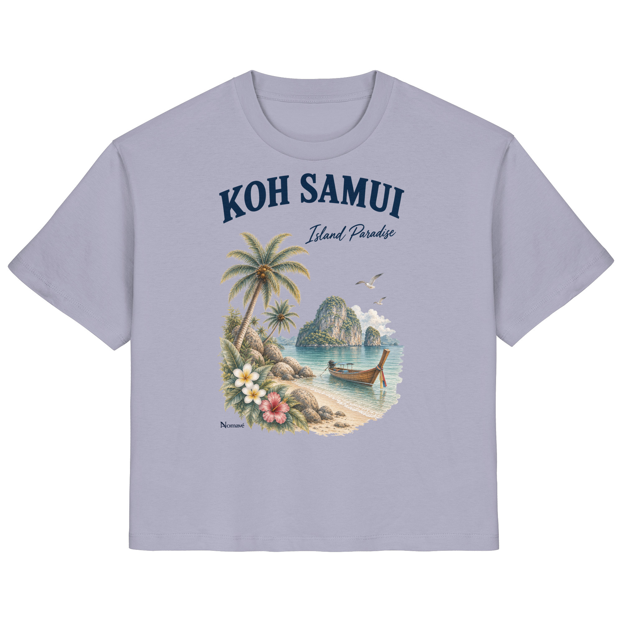 Koh Samui Thailand – Island Paradise – Tropical Vintage - Ladies Organic Shirt