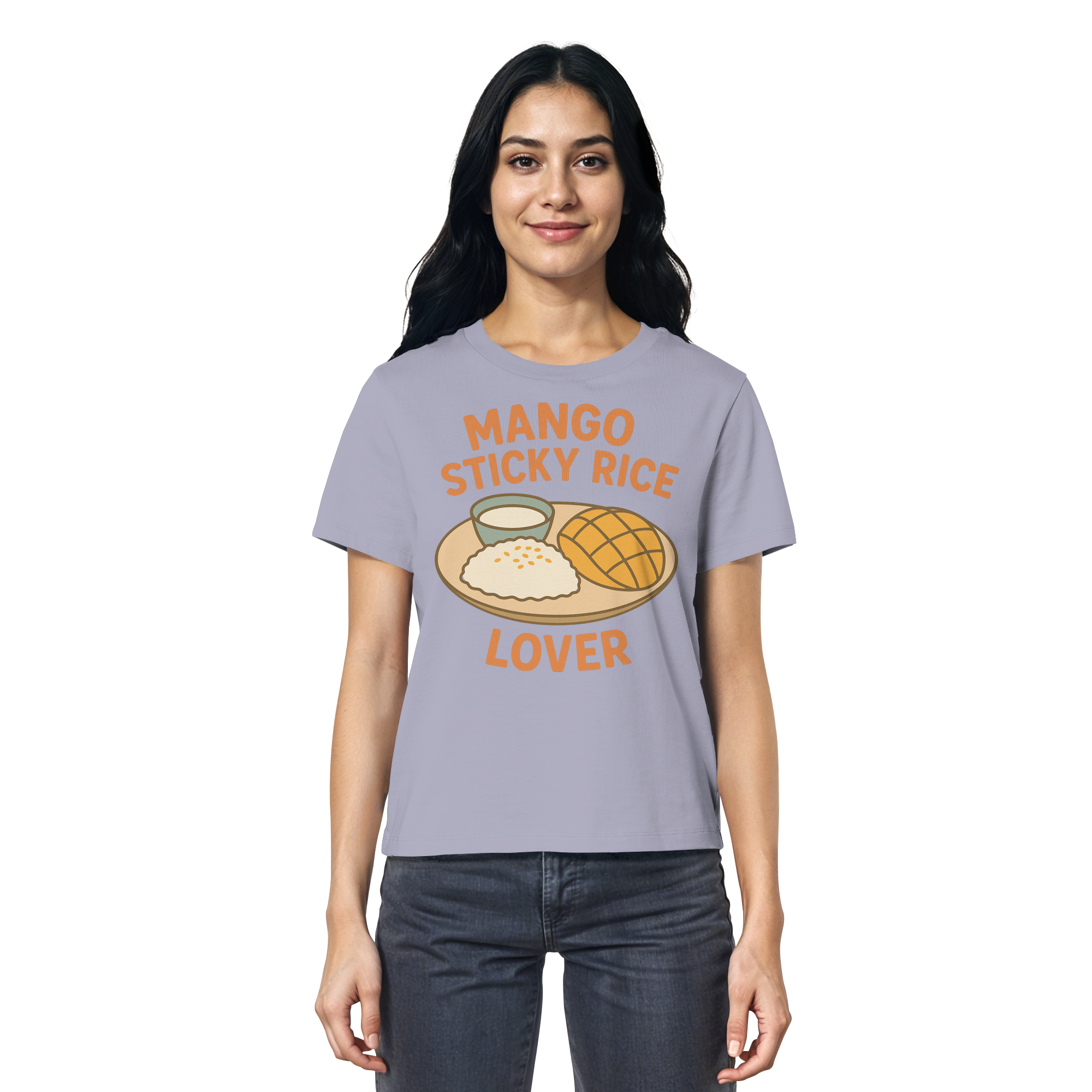 Mango Sticky Rice Lover – Thai Dessert Shirt | Thailand Food Design - Ladies Organic Shirt