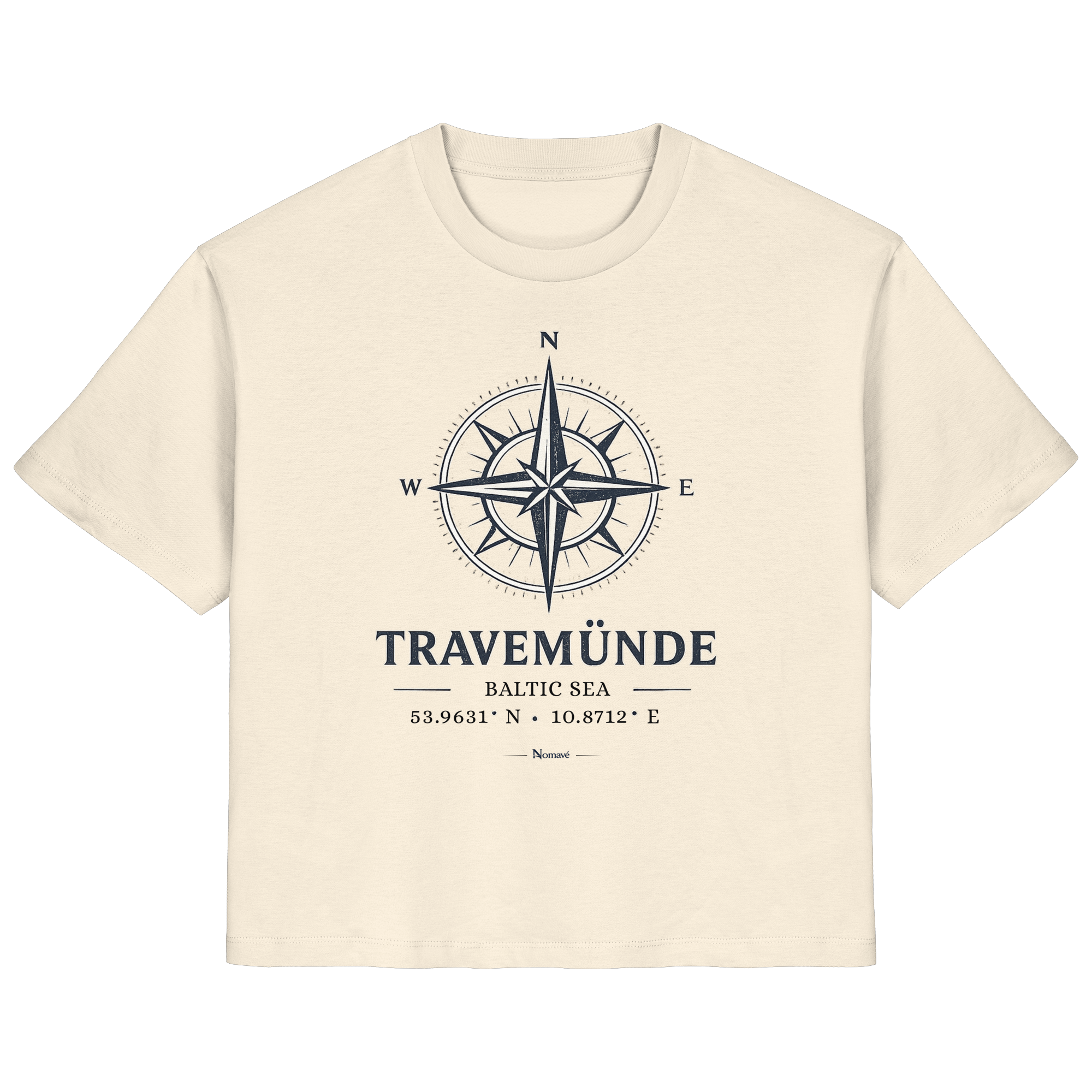 Travemünde Windrose - Damen Bio Ostsee Shirt