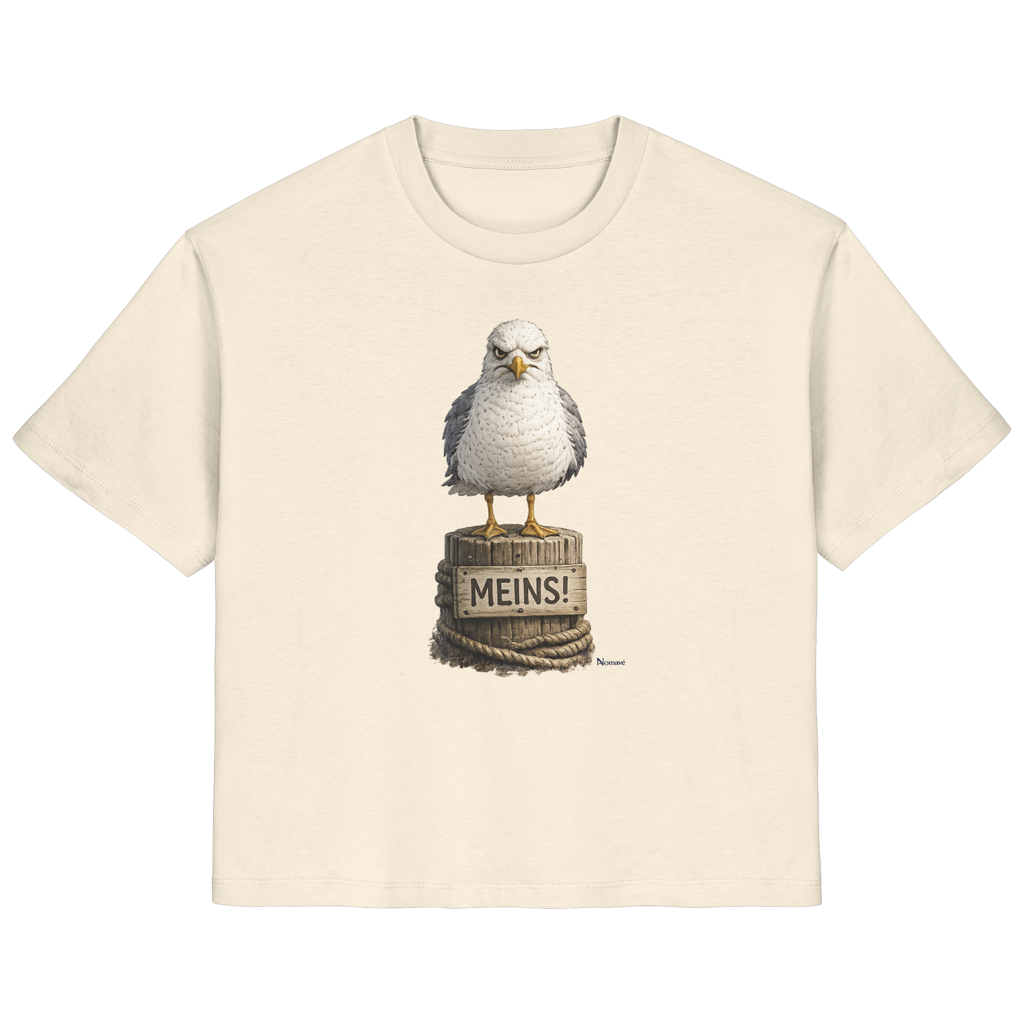 Möwe mit Meinung – MEINS! | - Ladies Organic Shirt