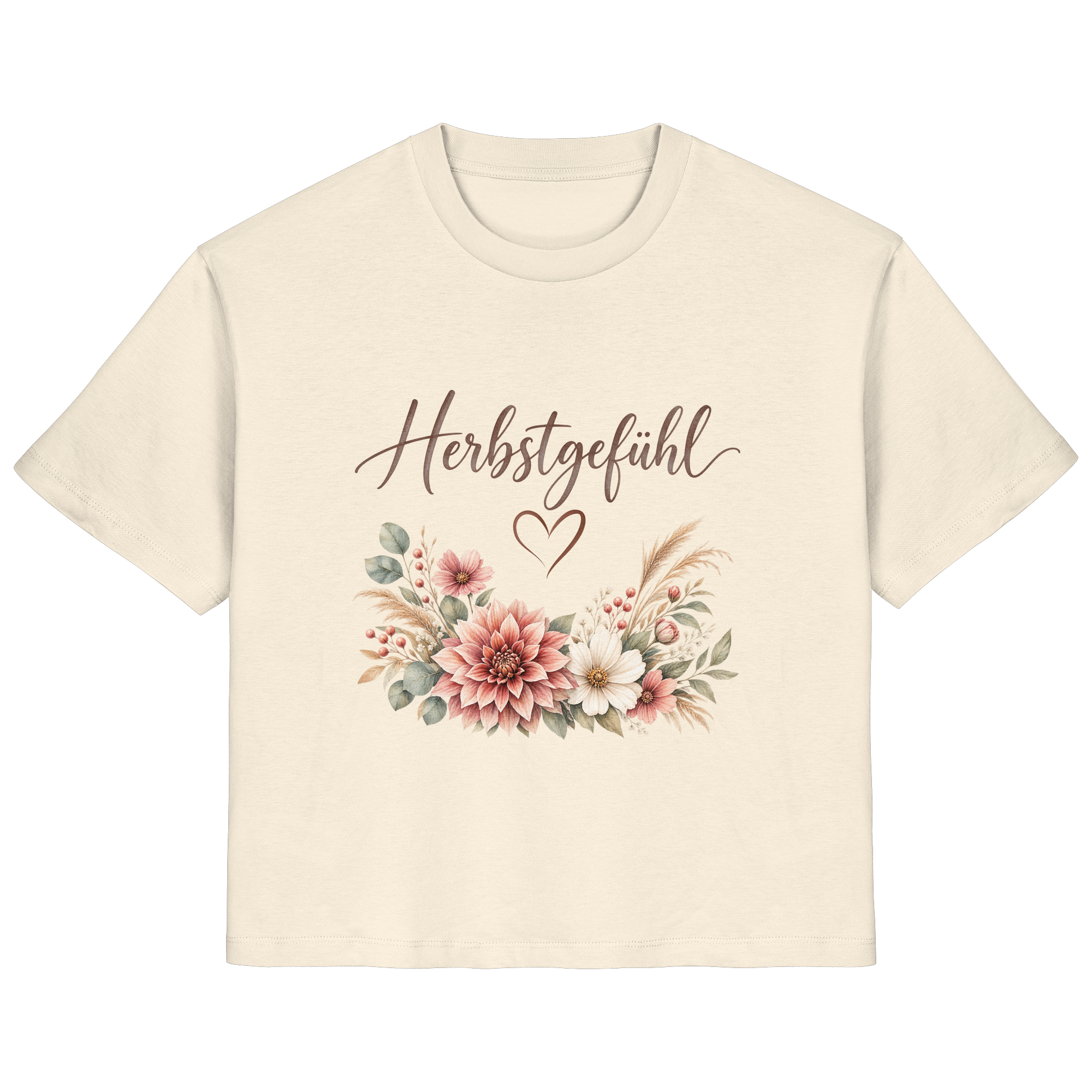 Herbstgefühl – Autumn Bloom - Ladies Organic Shirt