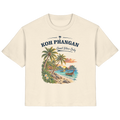 Koh Phangan Good Vibes Only – Damen Bio T-Shirt – Original-Mockup ladies organic shirt natural raw mit Frontprint