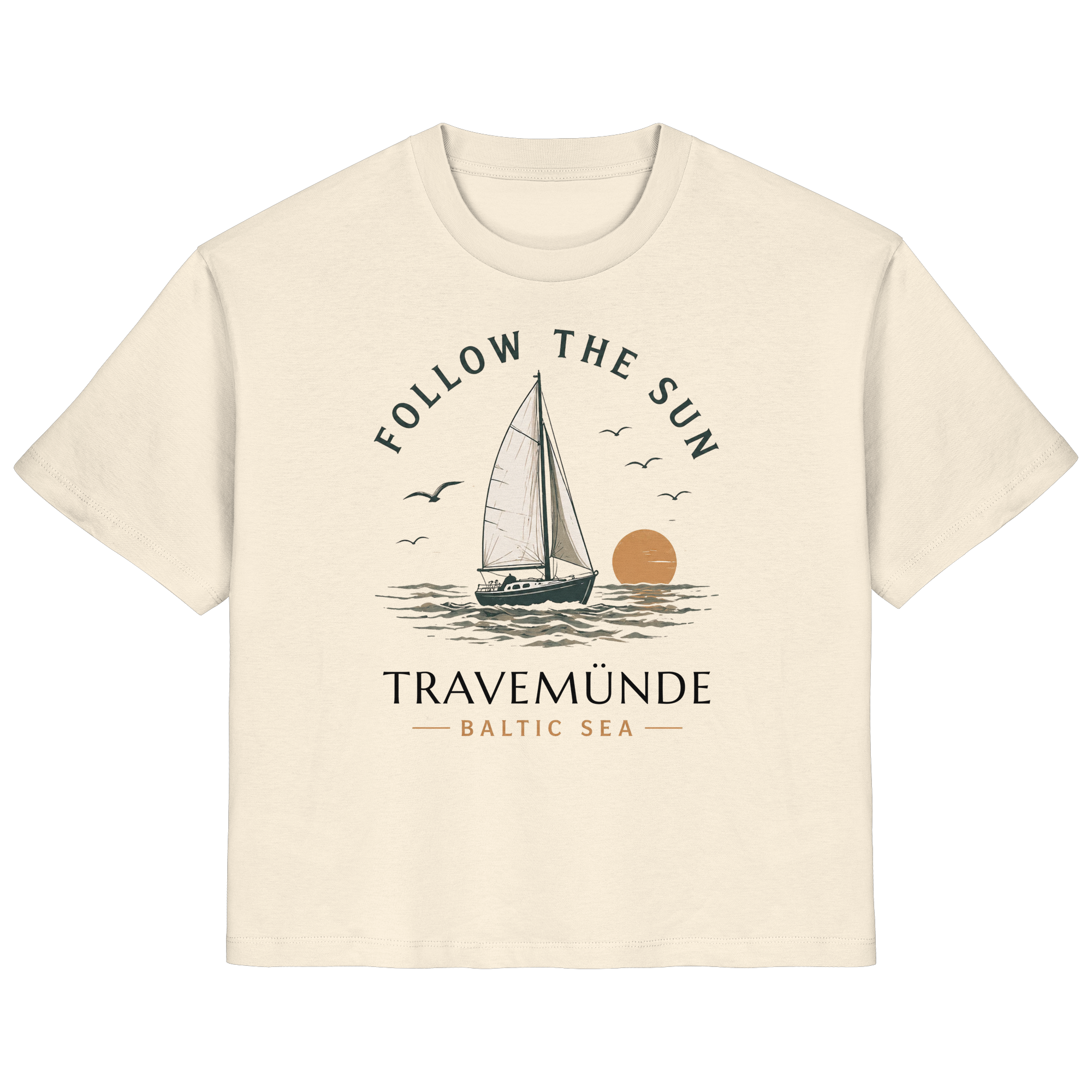 Travemünde - Follow The Sun - Ladies Organic Ostsee Shirt - Bio Baumwolle