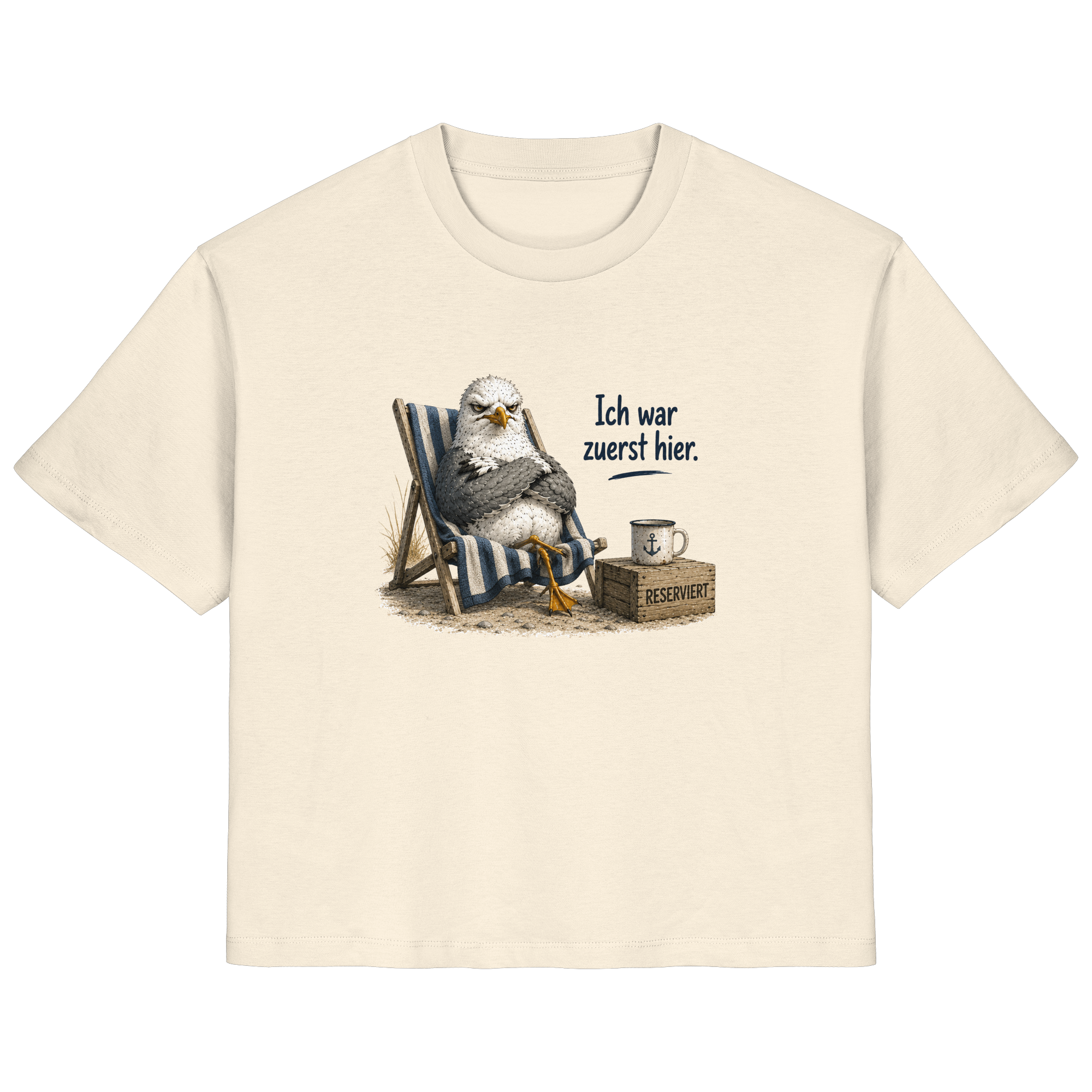 Ich war zuerst hier – Möwe mit Meinung |  - Ladies Organic Shirt