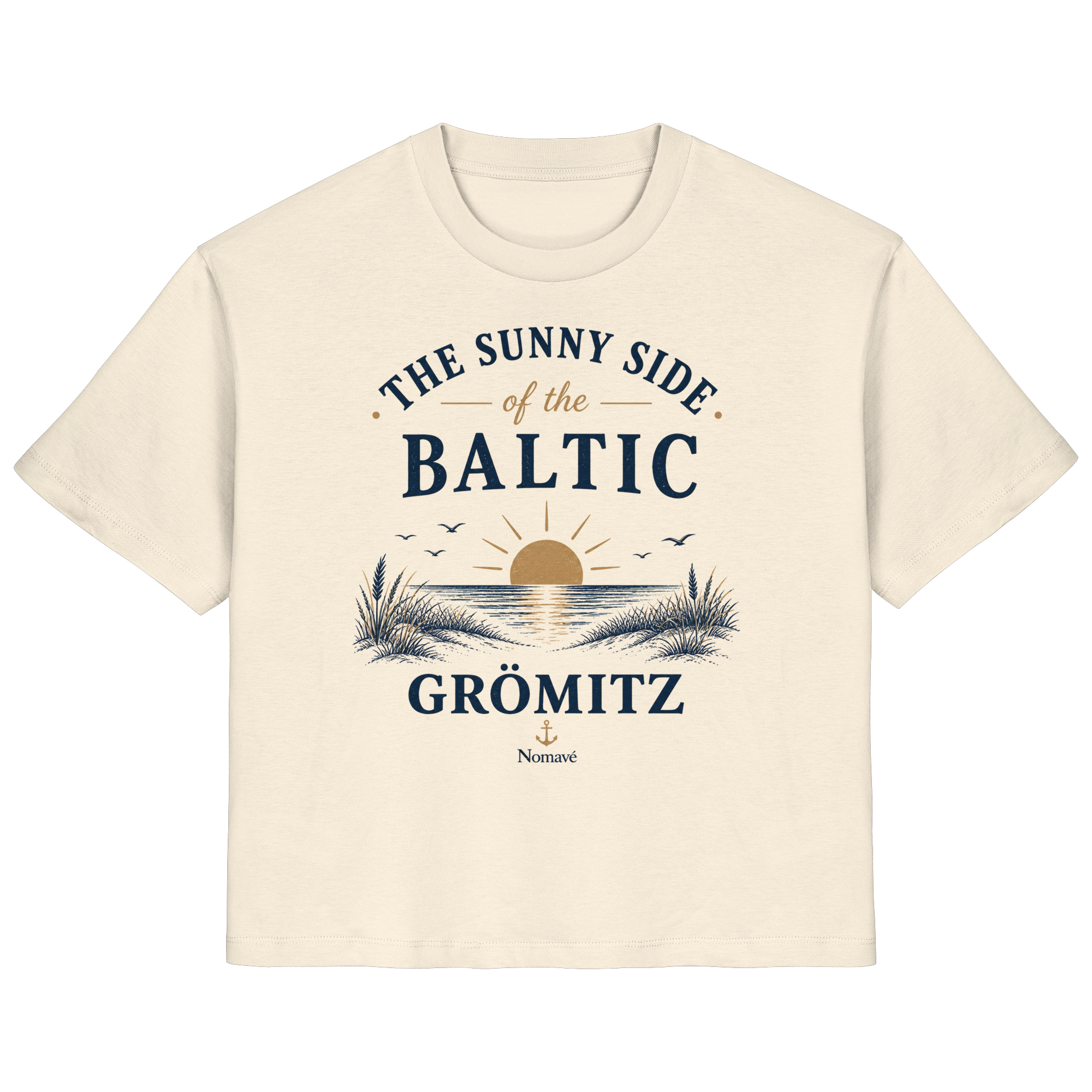 Grömitz - The Sunny Side - Sonnenseite Ostsee Damen Bio Shirt