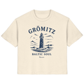Grömitz Baltic Soul - Ostsee Damen Bio Baumwolle Leuchtturm Shirt