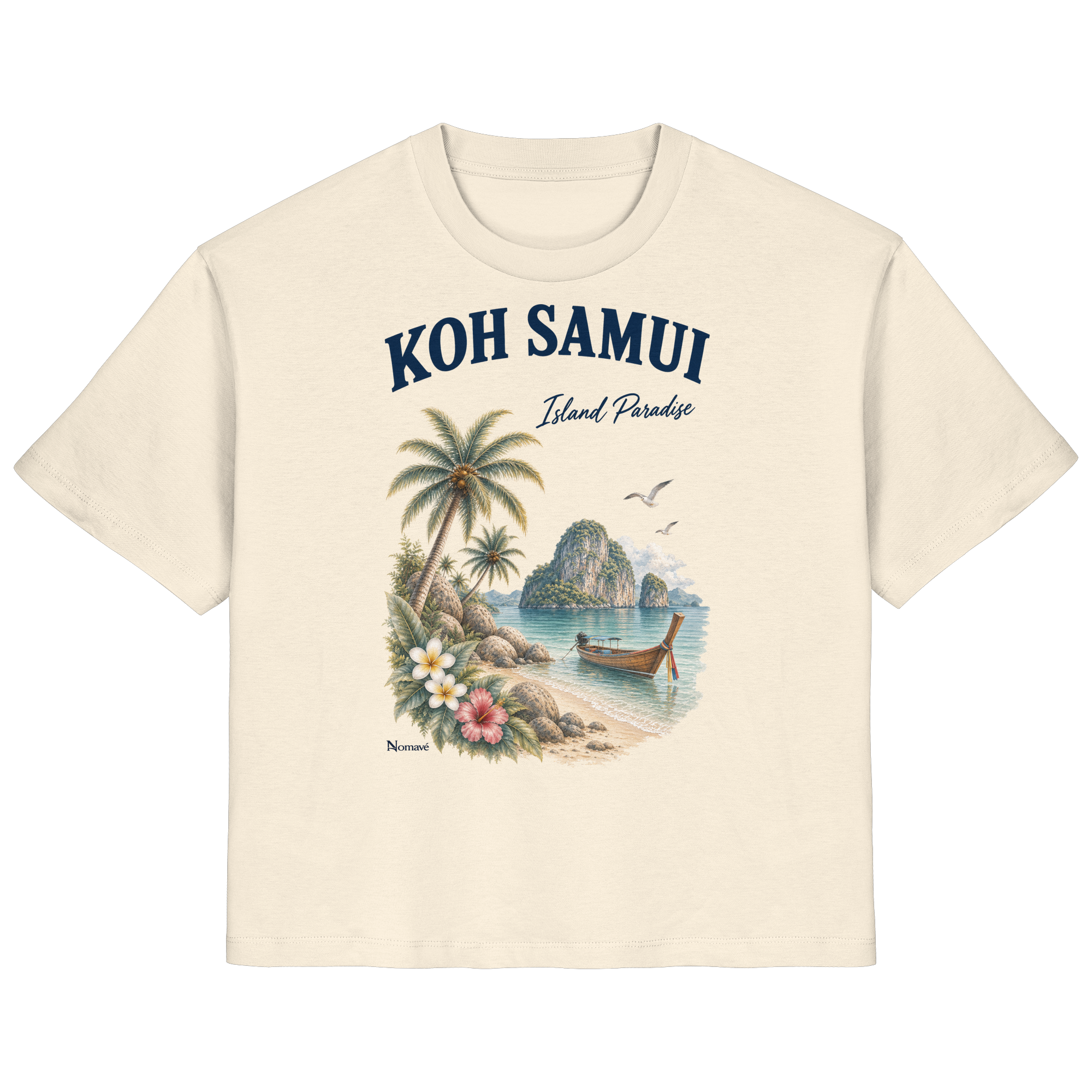 Koh Samui Thailand – Island Paradise – Tropical Vintage - Ladies Organic Shirt