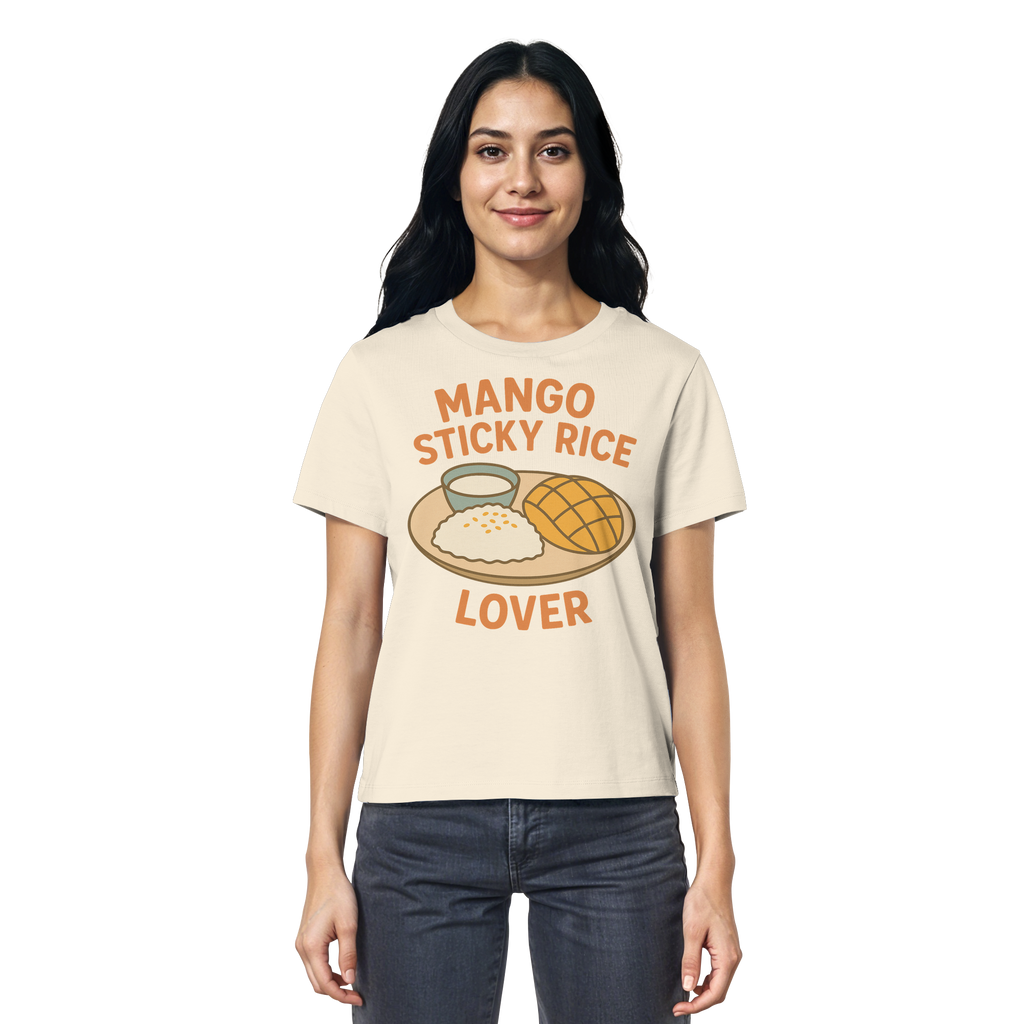 Mango Sticky Rice Lover – Thai Dessert Shirt | Thailand Food Design - Ladies Organic Shirt