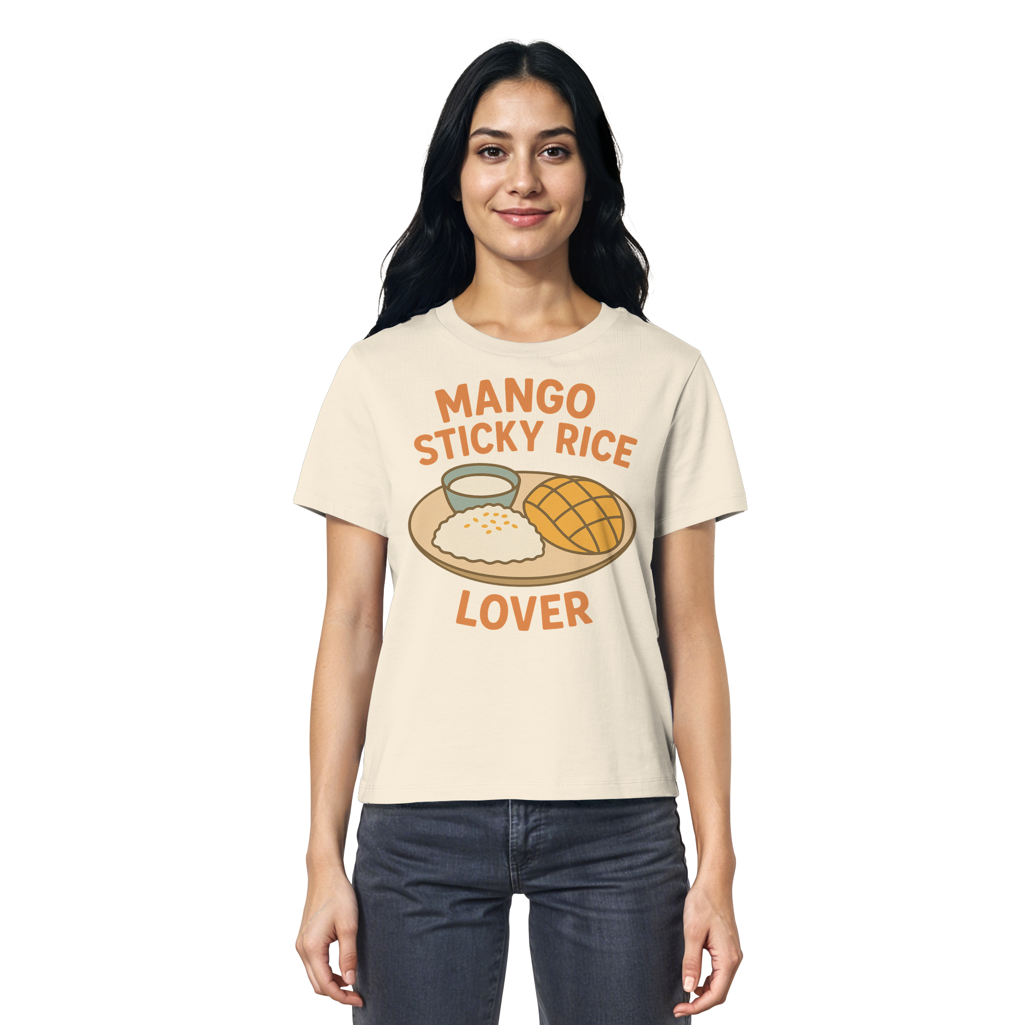 Mango Sticky Rice Lover – Thai Dessert Shirt | Thailand Food Design - Ladies Organic Shirt