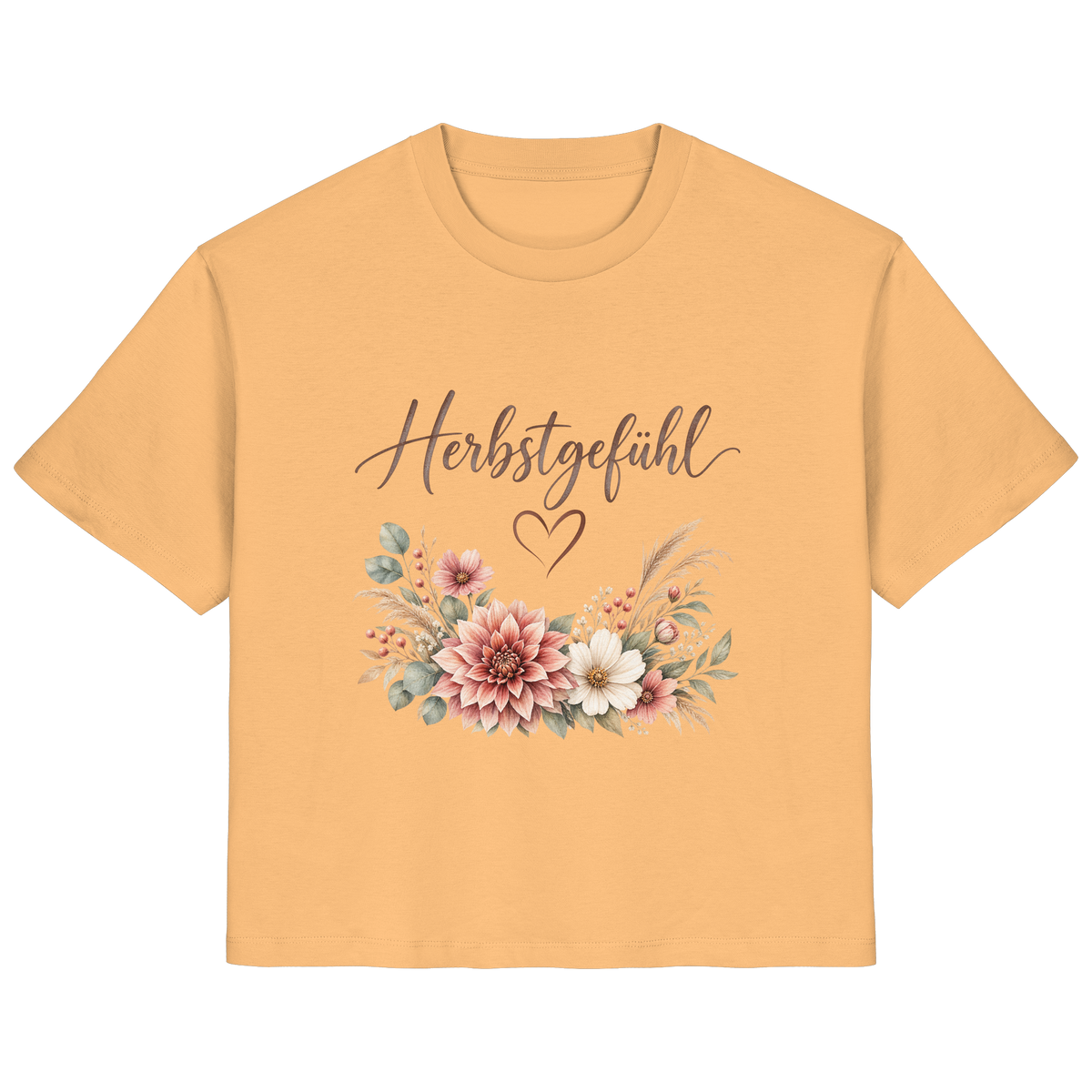 Herbstgefühl – Autumn Bloom - Ladies Organic Shirt