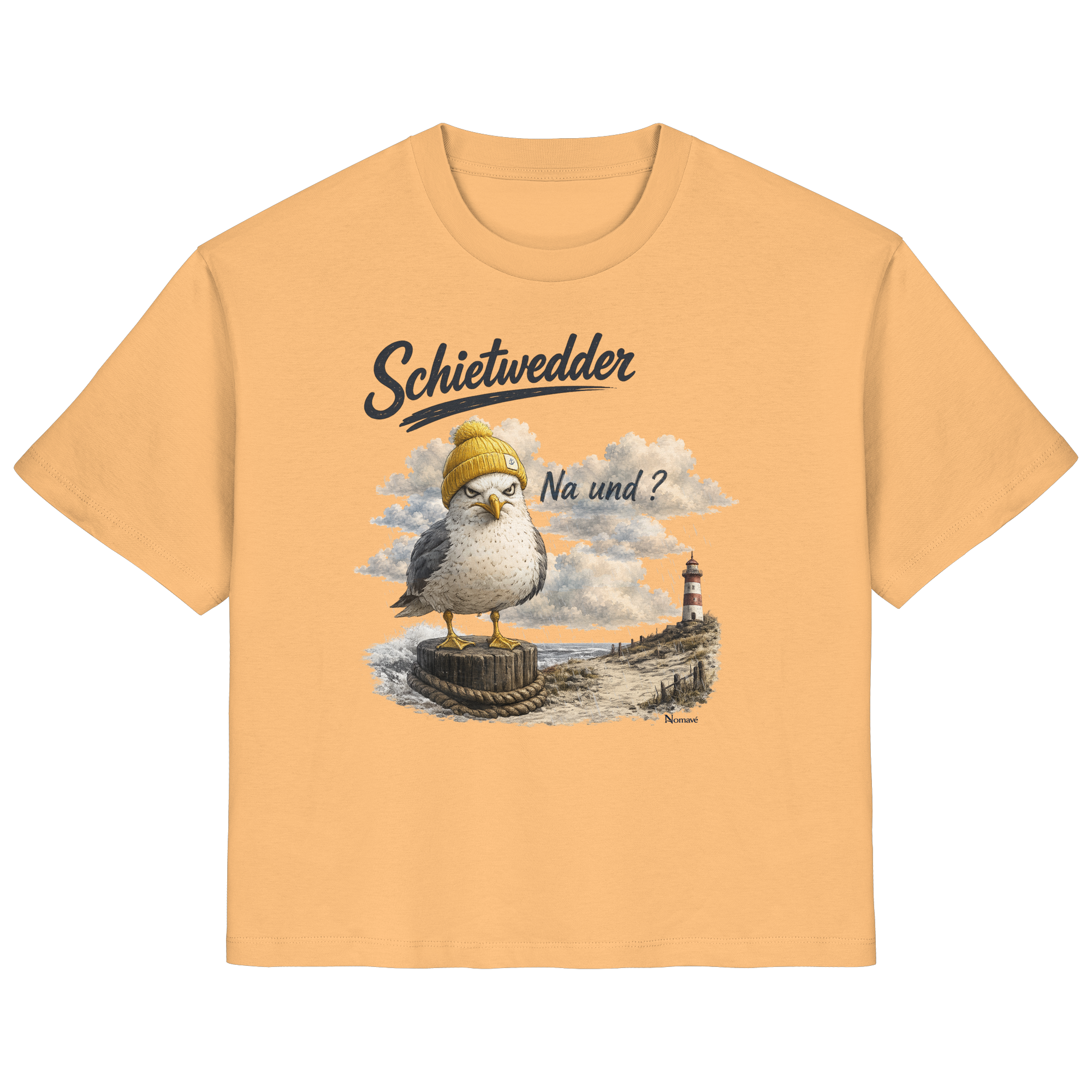 Alpha Möwe – Schietwedder? Na und! - Damen Bio T - Shirt