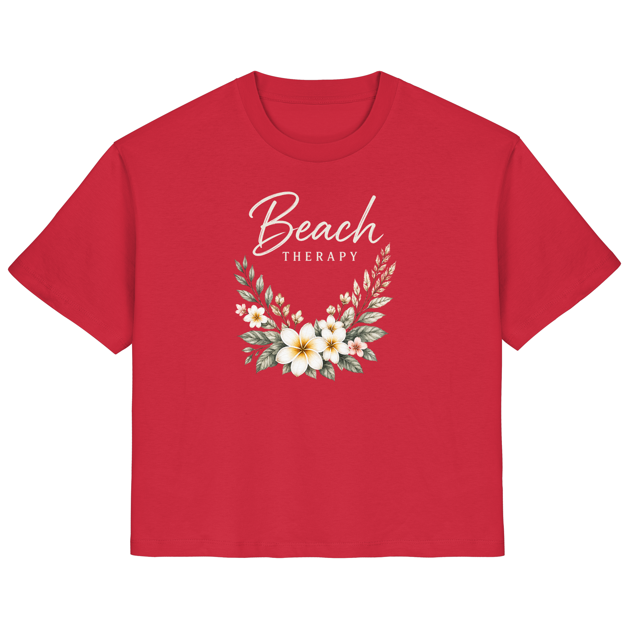 Beach Therapy – Floral Collection | Helle Schrift  - Ladies Organic Shirt