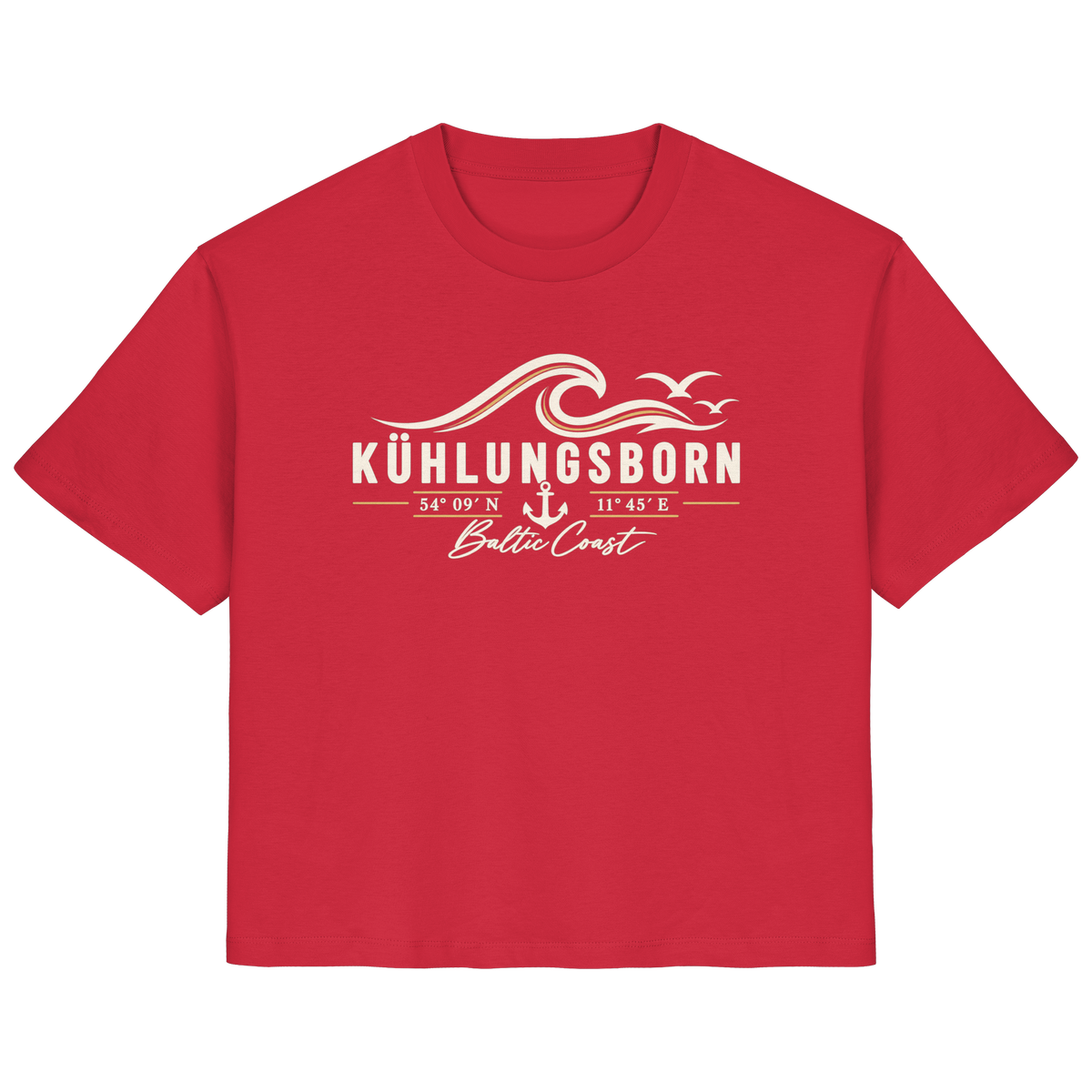 Kühlungsborn – Baltic Coast - Dark Edition - Damen T-Shirt 100% Bio Baumwolle