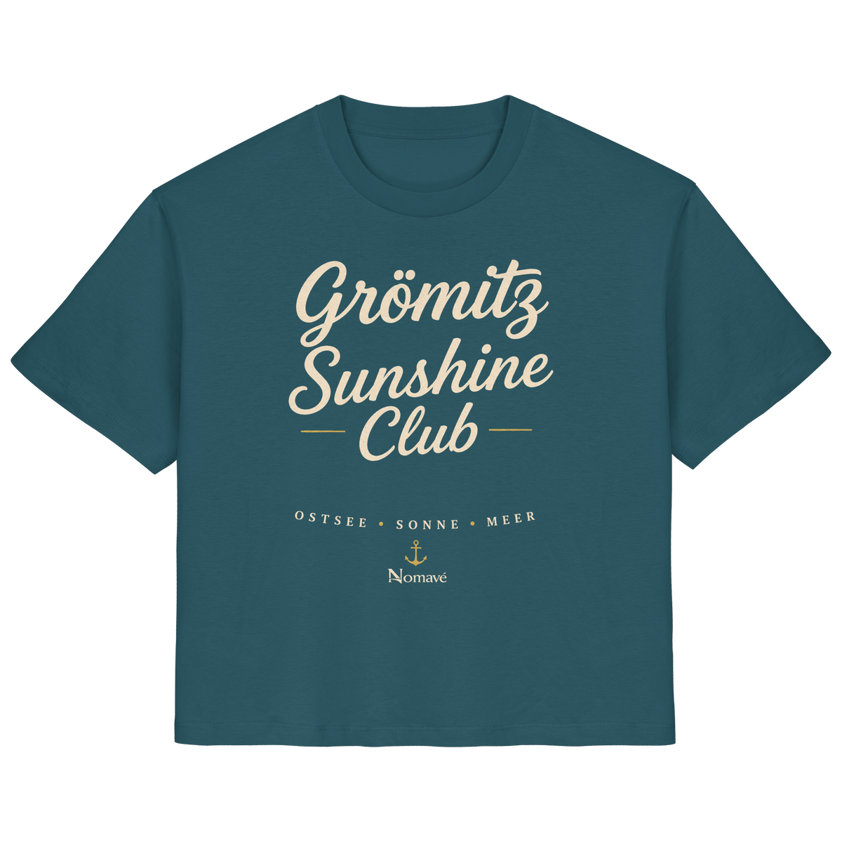 Grömitz Sunshine Club - Damen Bio Ostsee T - Shirt