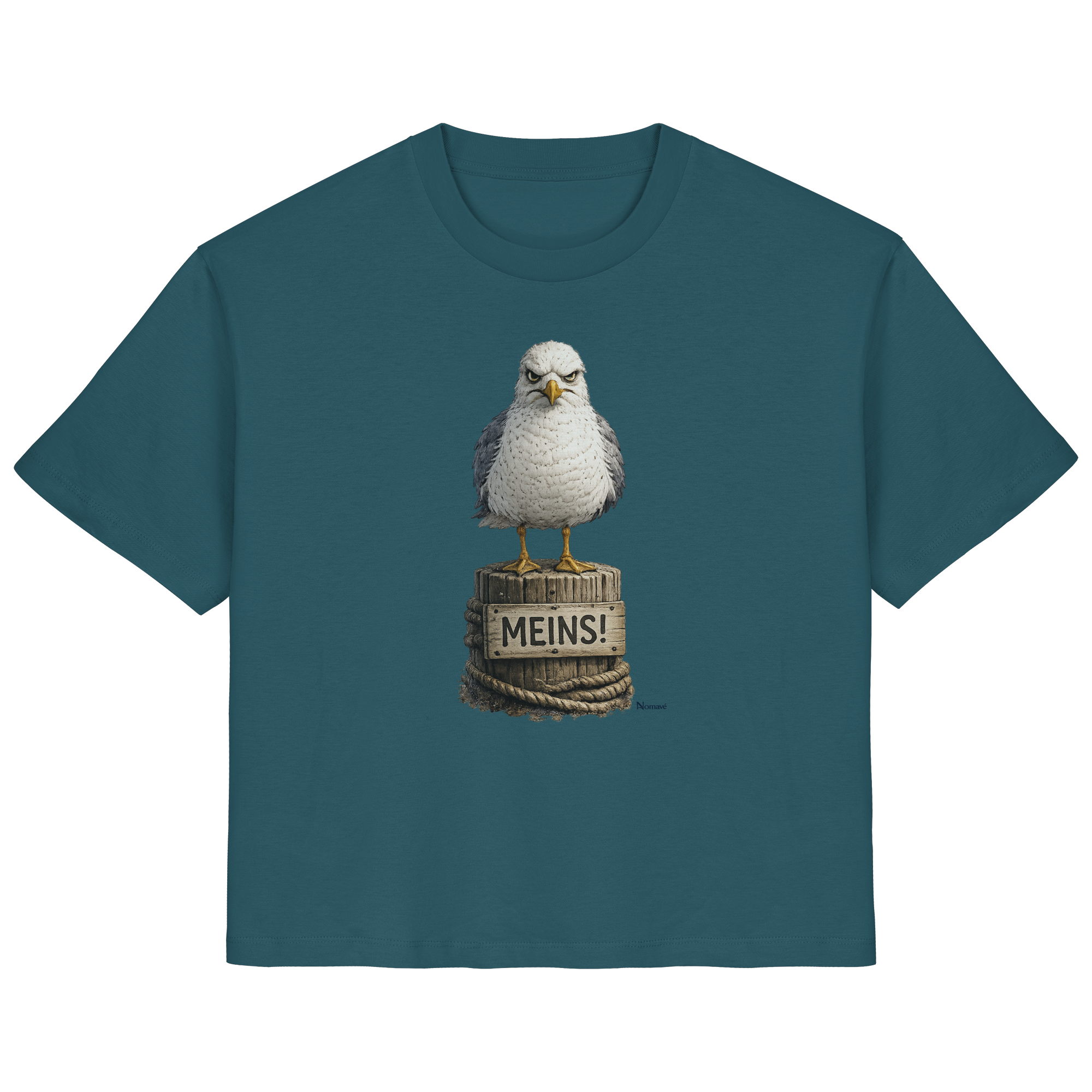 Möwe mit Meinung – MEINS! | - Ladies Organic Shirt
