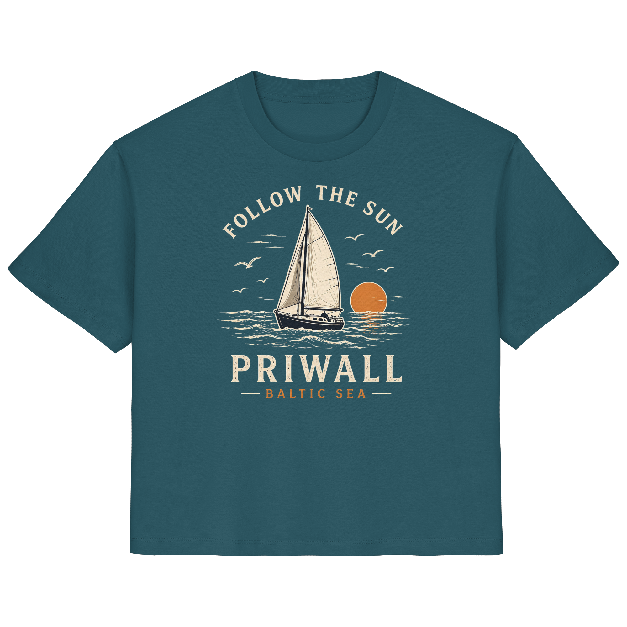 Follow the Sun - dunkle Kollektion - Ladies Organic Shirt