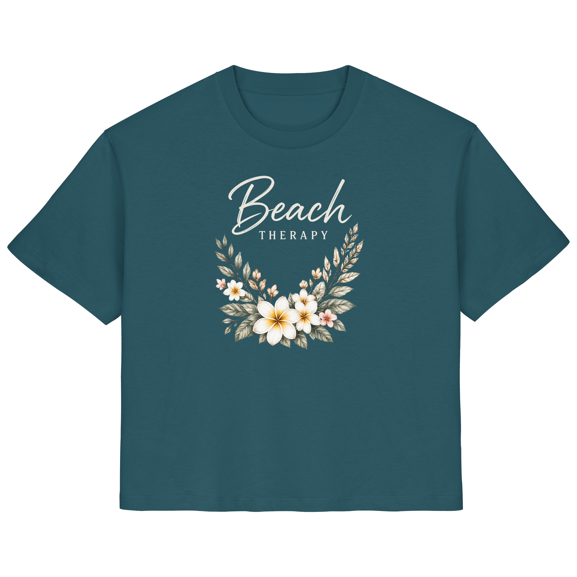 Beach Therapy – Floral Collection | Helle Schrift  - Ladies Organic Shirt