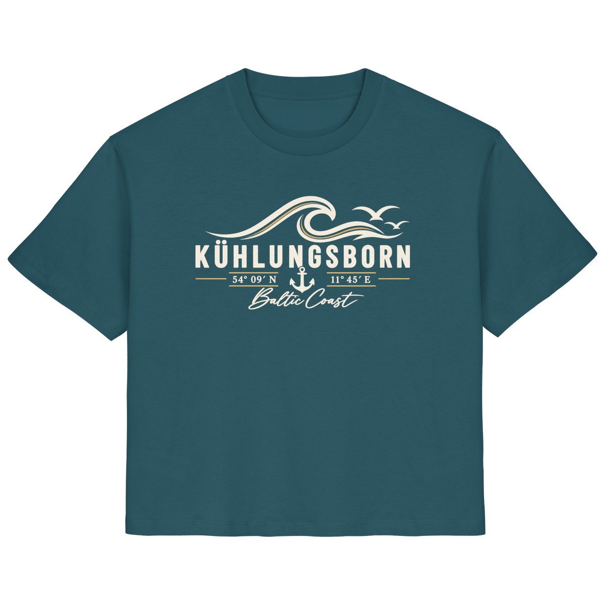 Kühlungsborn – Baltic Coast - Dark Edition - Damen T-Shirt 100% Bio Baumwolle