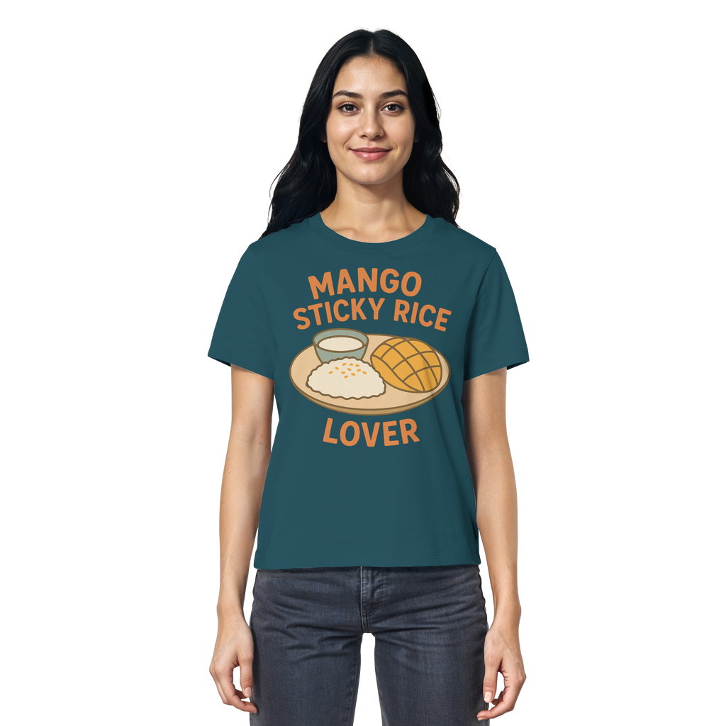 Mango Sticky Rice Lover – Thai Dessert Shirt | Thailand Food Design - Ladies Organic Shirt
