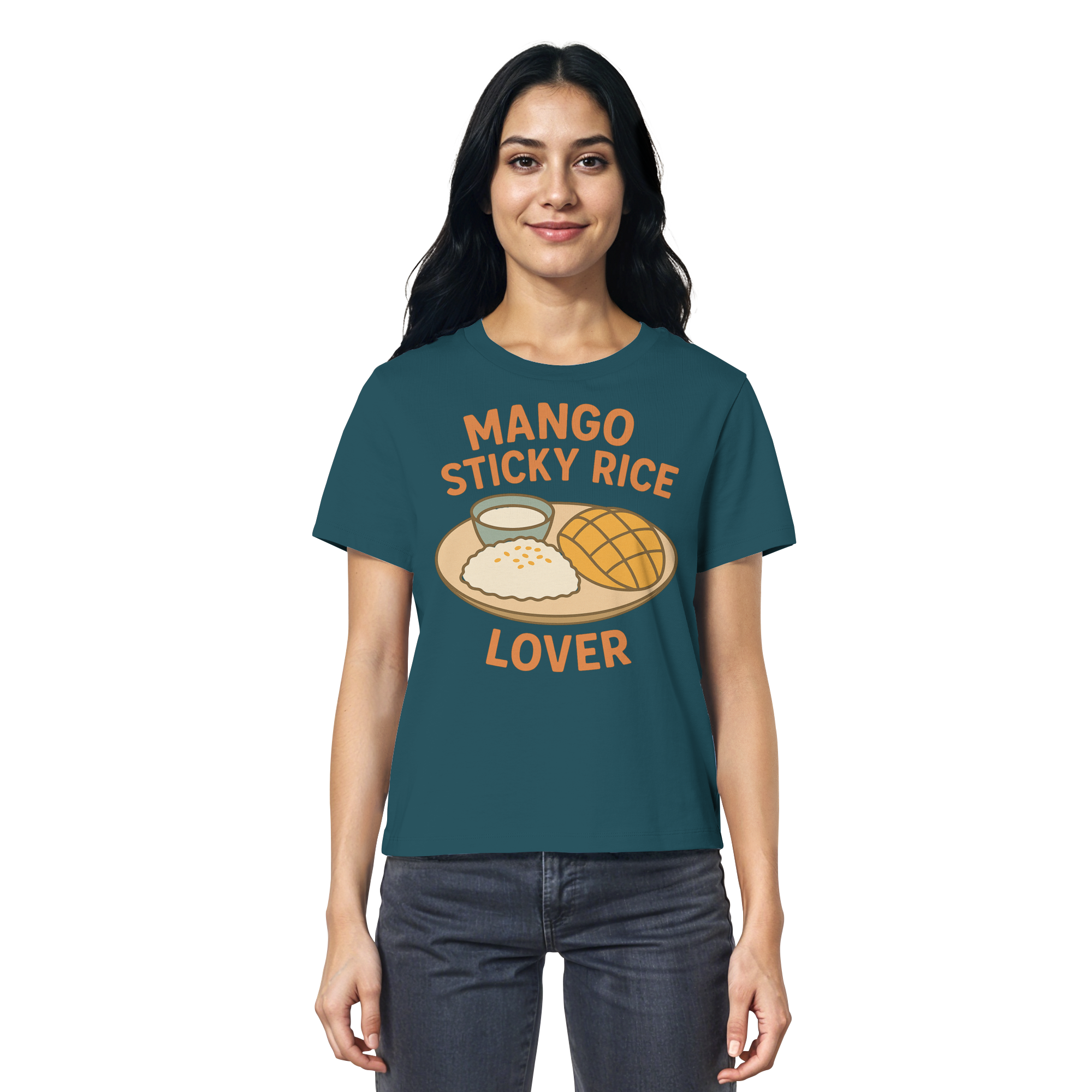 Mango Sticky Rice Lover – Thai Dessert Shirt | Thailand Food Design - Ladies Organic Shirt