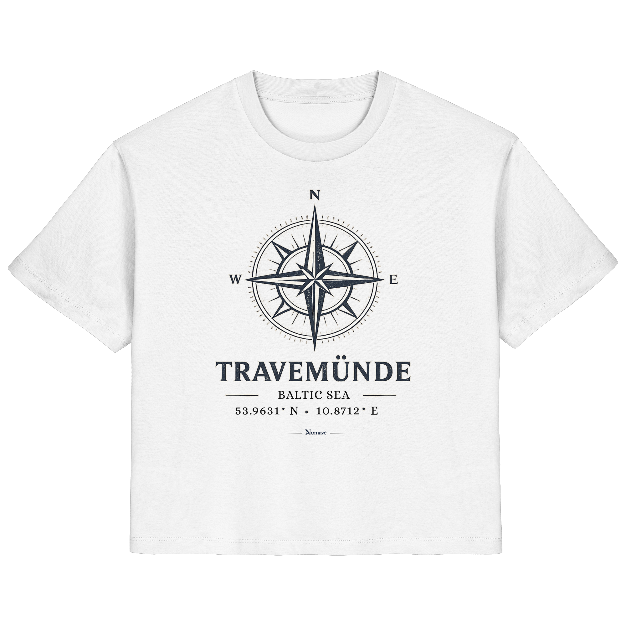 Travemünde Windrose - Damen Bio Ostsee Shirt
