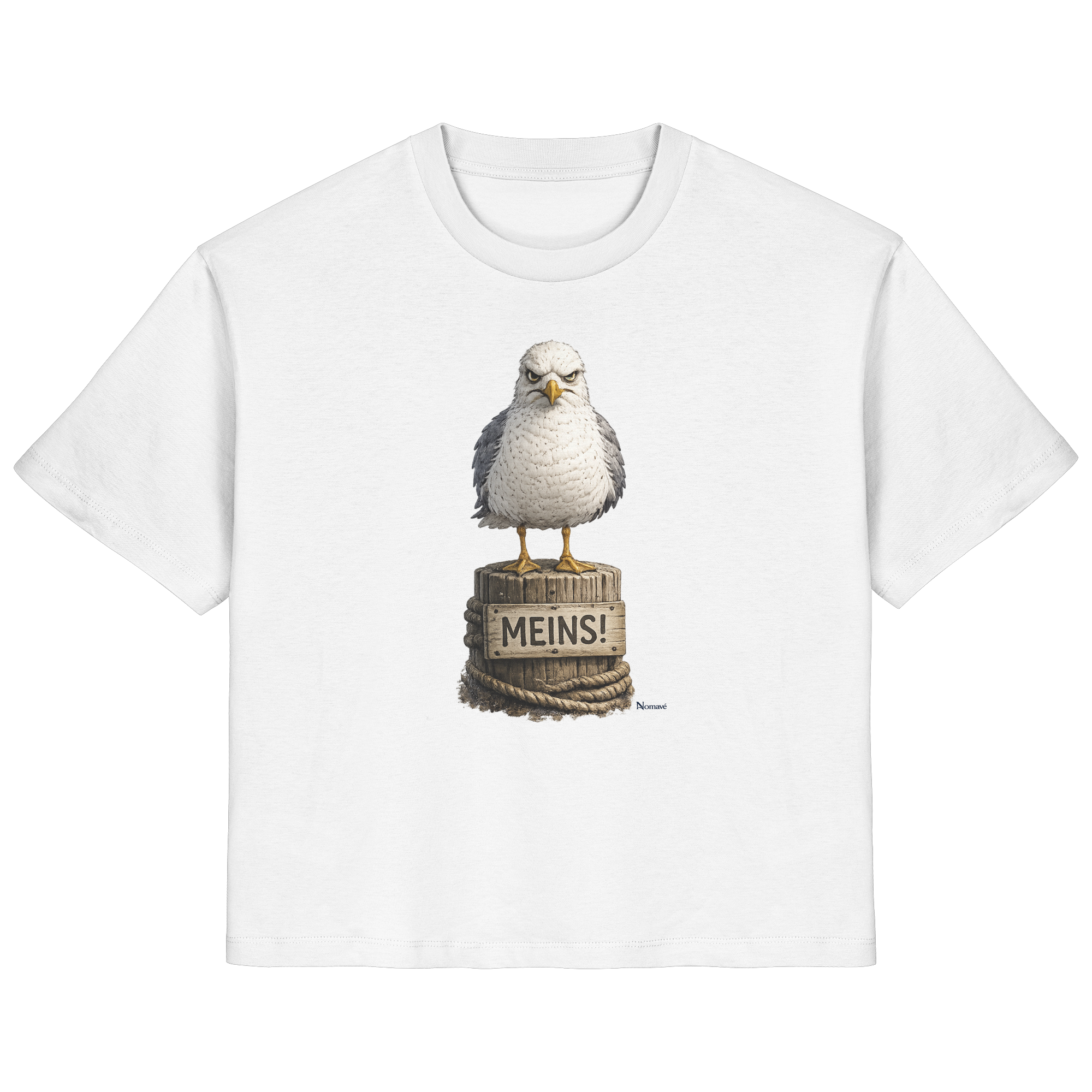 Möwe mit Meinung – MEINS! | - Ladies Organic Shirt